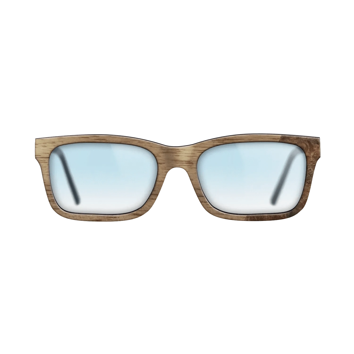 Walnut: Straight Grain,Walnut Burl: Dicut - The Sage - Rectangle - SIRIS wood optic