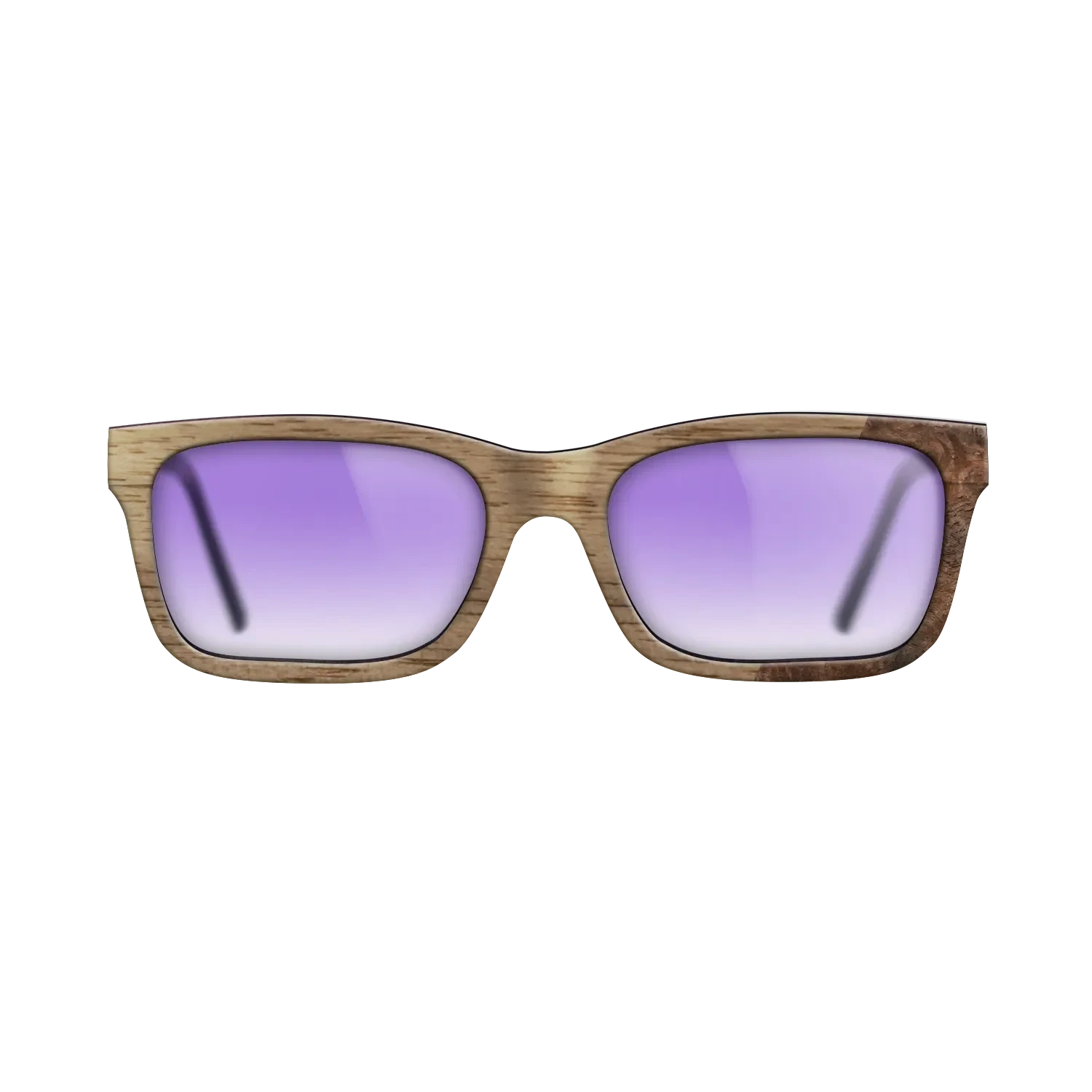 Walnut: Straight Grain,Walnut Burl: Dicut - The Sage - Rectangle - SIRIS wood optic