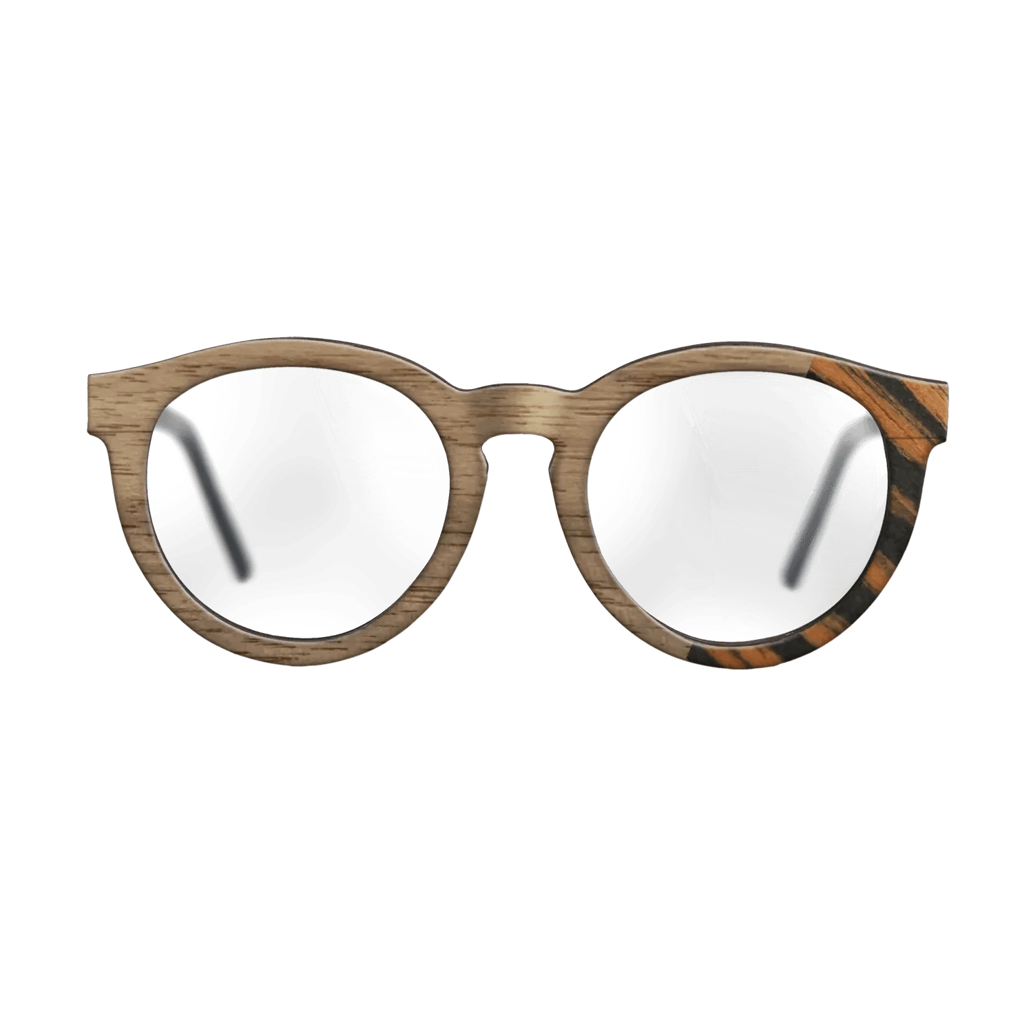 Walnut: Straight Grain,Italian Ebony: Dicut - The Rebel - Round - SIRIS wood optic