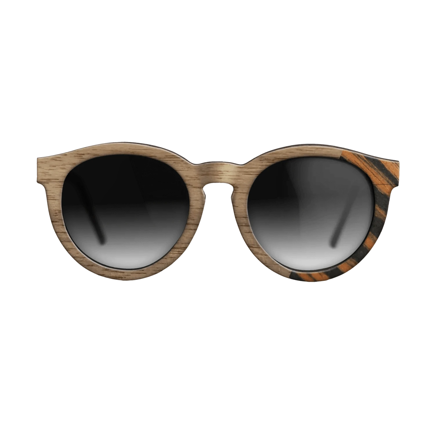 Walnut: Straight Grain,Italian Ebony: Dicut - The Rebel - Round - SIRIS wood optic