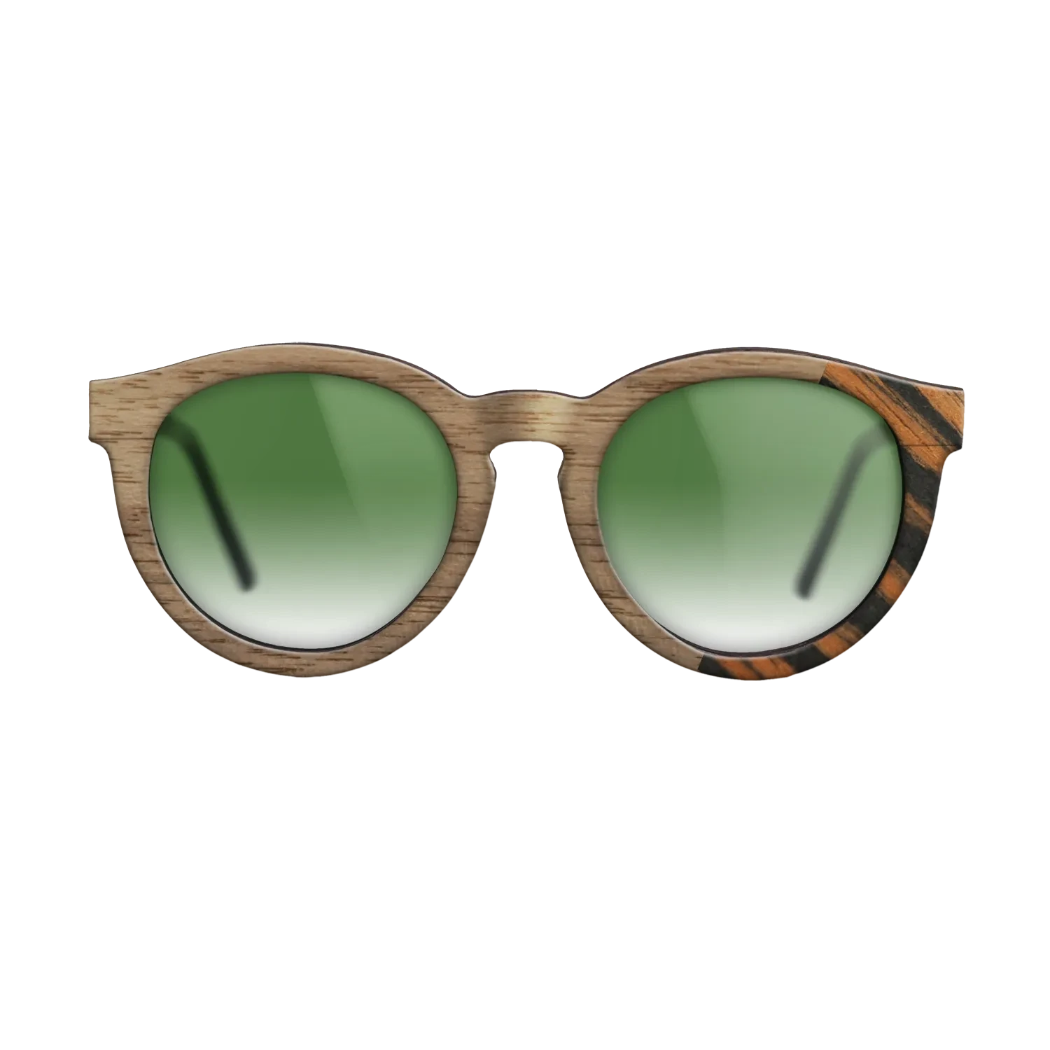 Walnut: Straight Grain,Italian Ebony: Dicut - The Rebel - Round - SIRIS wood optic