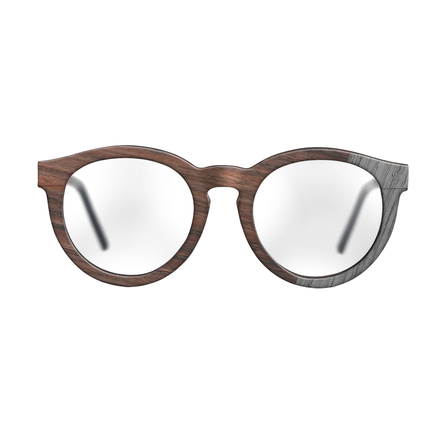 Rosewood Reconstituted,Poplar Dyed: Grey: Dicut - The Rebel - Round - SIRIS wood optic