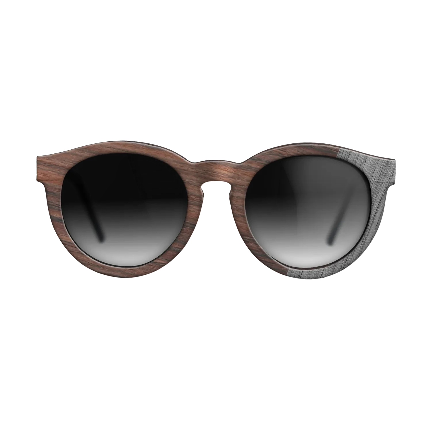 Rosewood Reconstituted,Poplar Dyed: Grey: Dicut - The Rebel - Round - SIRIS wood optic