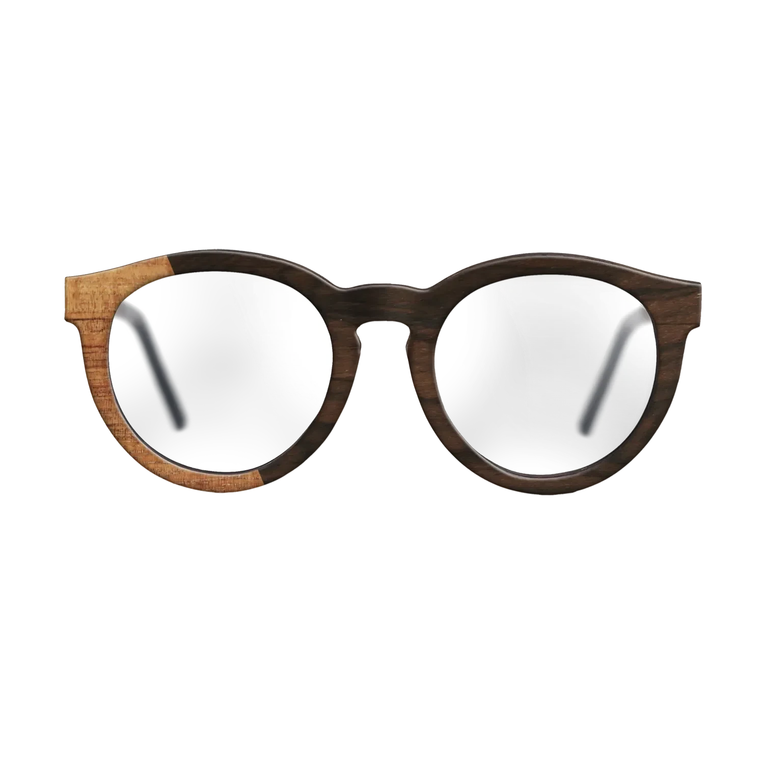 Koa,Ziricote Dark Quartered: Bauhaus - The Rebel - Round - SIRIS wood optic