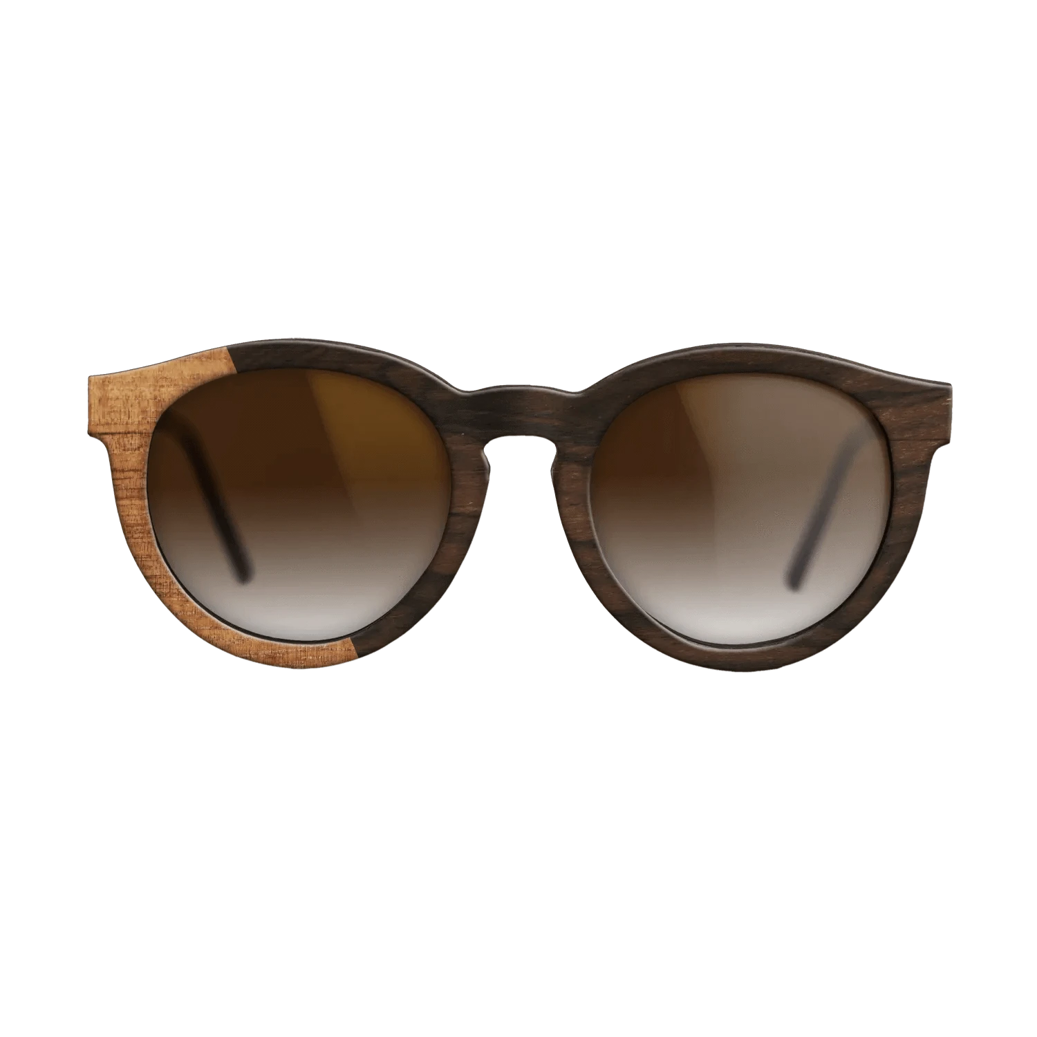 Koa,Ziricote Dark Quartered: Bauhaus - The Rebel - Round - SIRIS wood optic