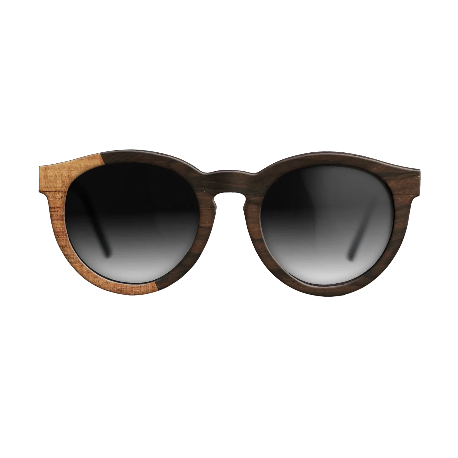 Koa,Ziricote Dark Quartered: Bauhaus - The Rebel - Round - SIRIS wood optic