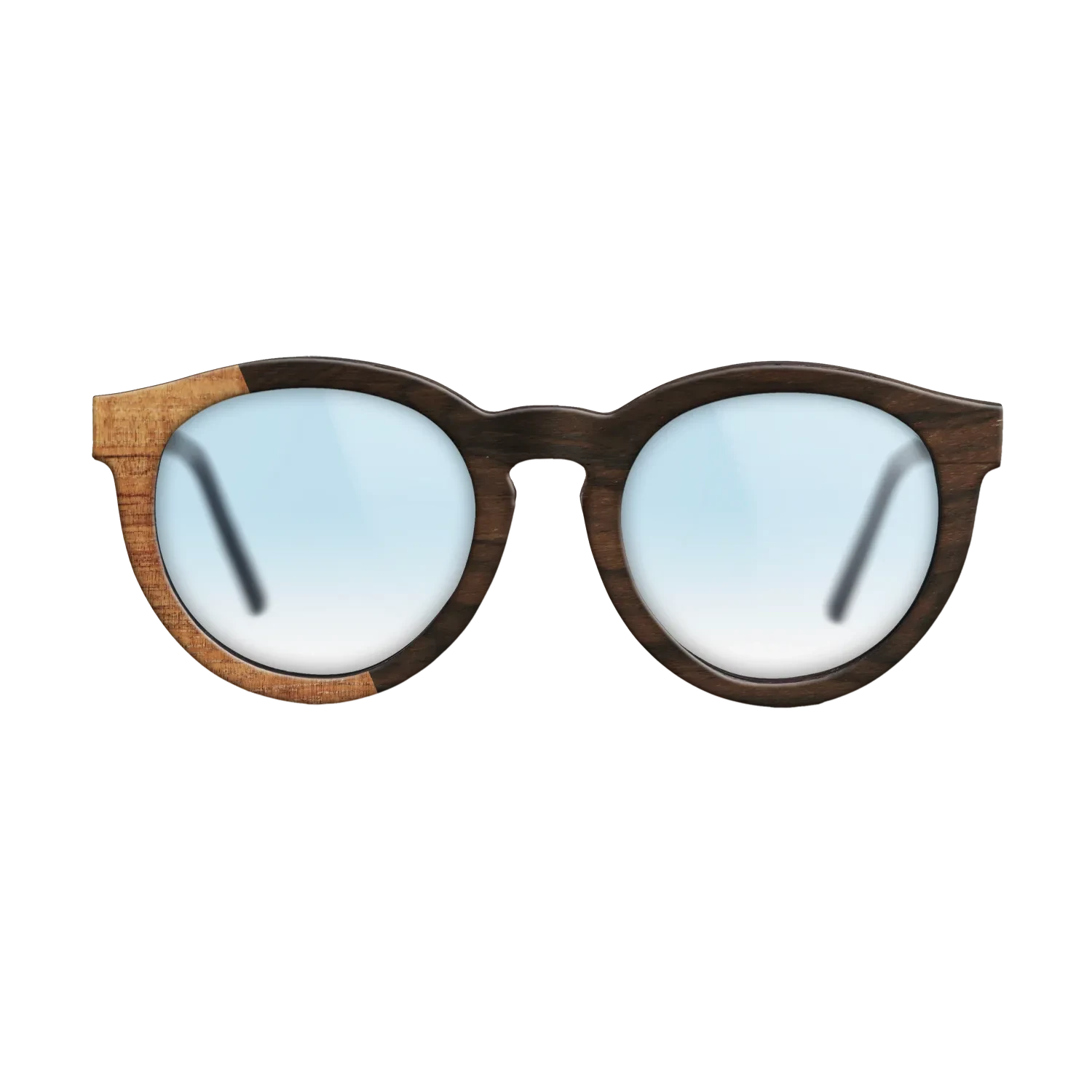 Koa,Ziricote Dark Quartered: Bauhaus - The Rebel - Round - SIRIS wood optic