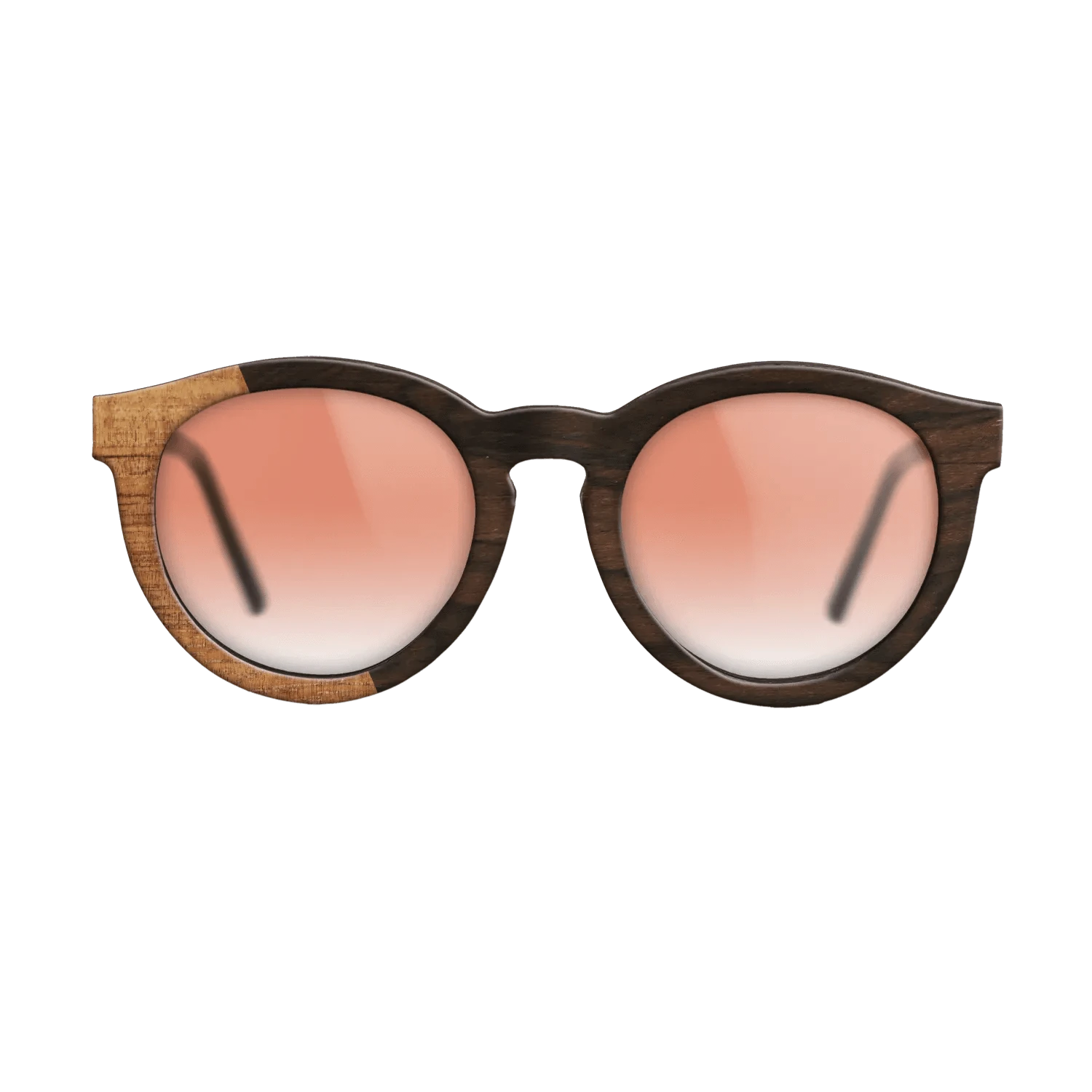 Koa,Ziricote Dark Quartered: Bauhaus - The Rebel - Round - SIRIS wood optic