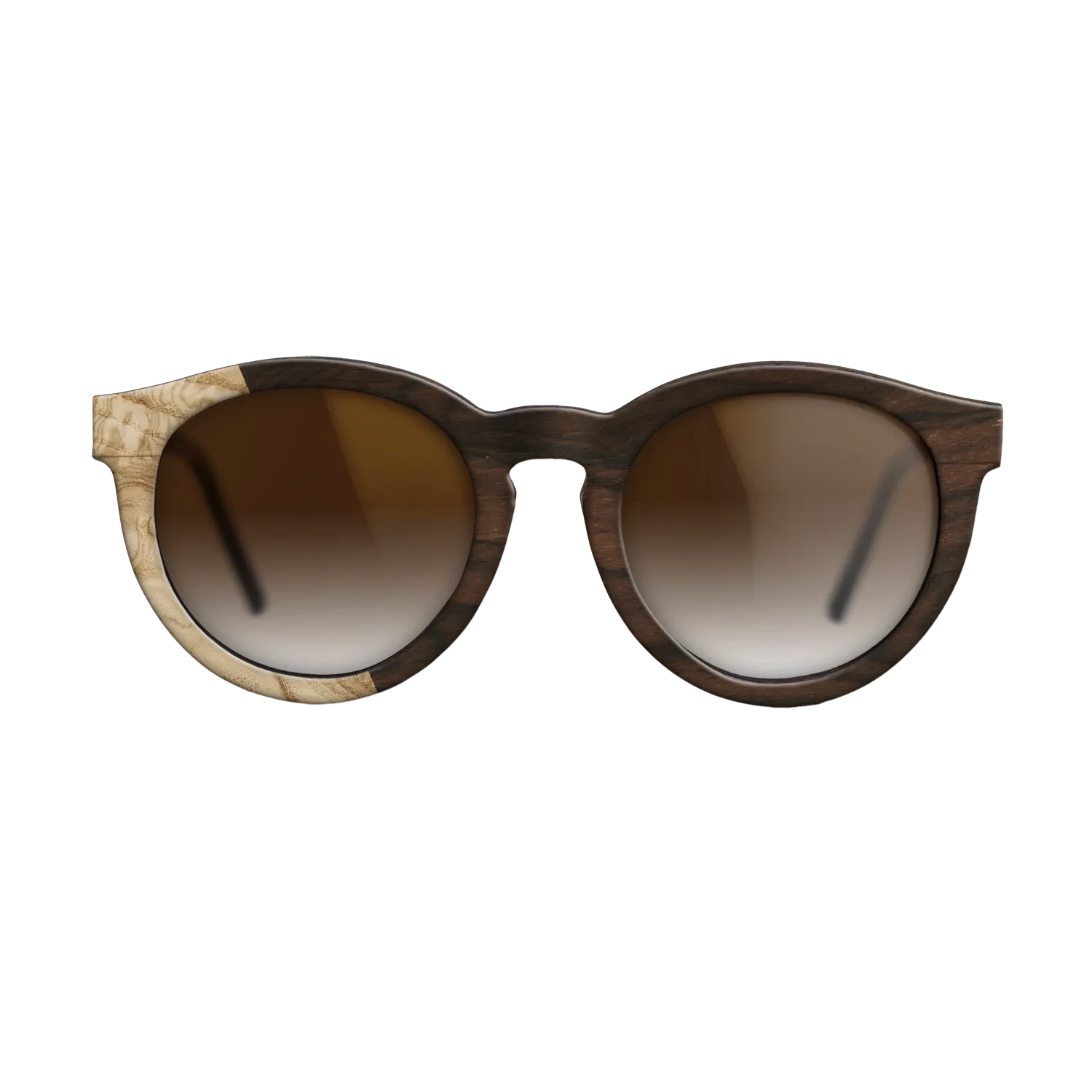 Ziricote Dark Quartered,Olive Burl: Bauhaus - The Rebel - Round - SIRIS wood optic