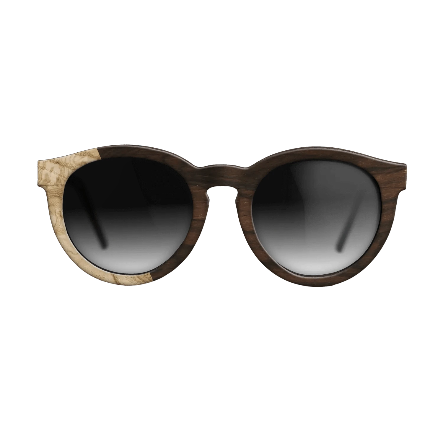 Ziricote Dark Quartered,Olive Burl: Bauhaus - The Rebel - Round - SIRIS wood optic