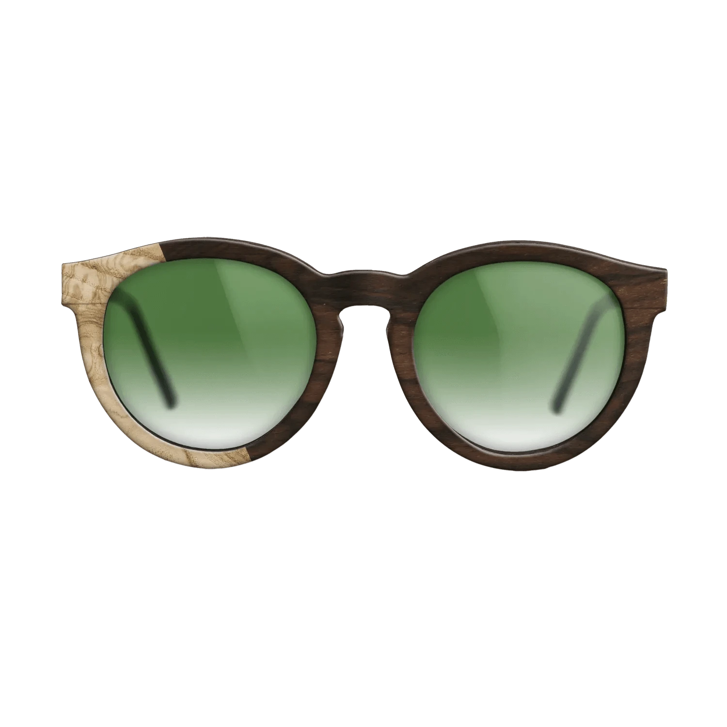 Ziricote Dark Quartered,Olive Burl: Bauhaus - The Rebel - Round - SIRIS wood optic