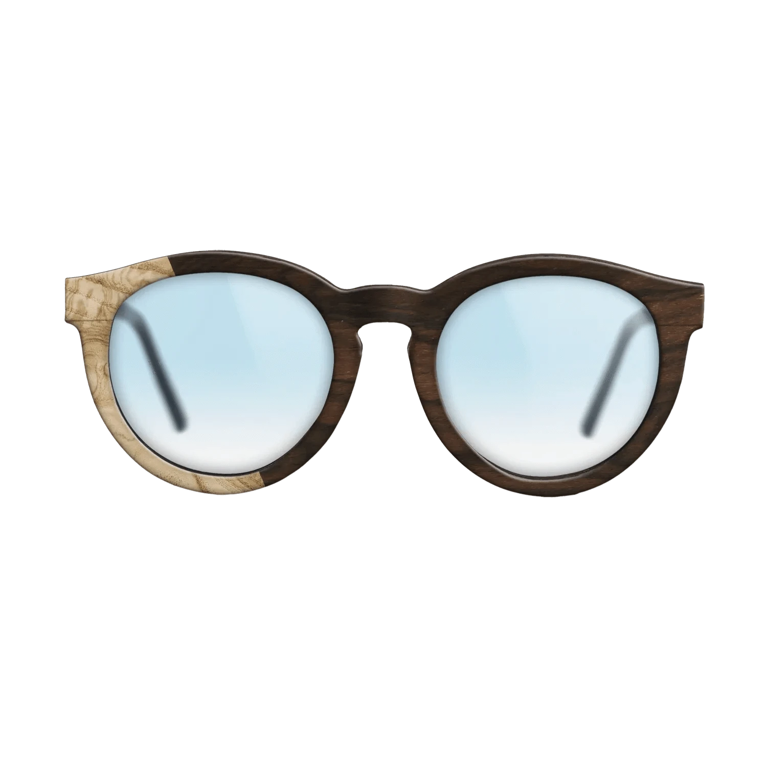 Ziricote Dark Quartered,Olive Burl: Bauhaus - The Rebel - Round - SIRIS wood optic