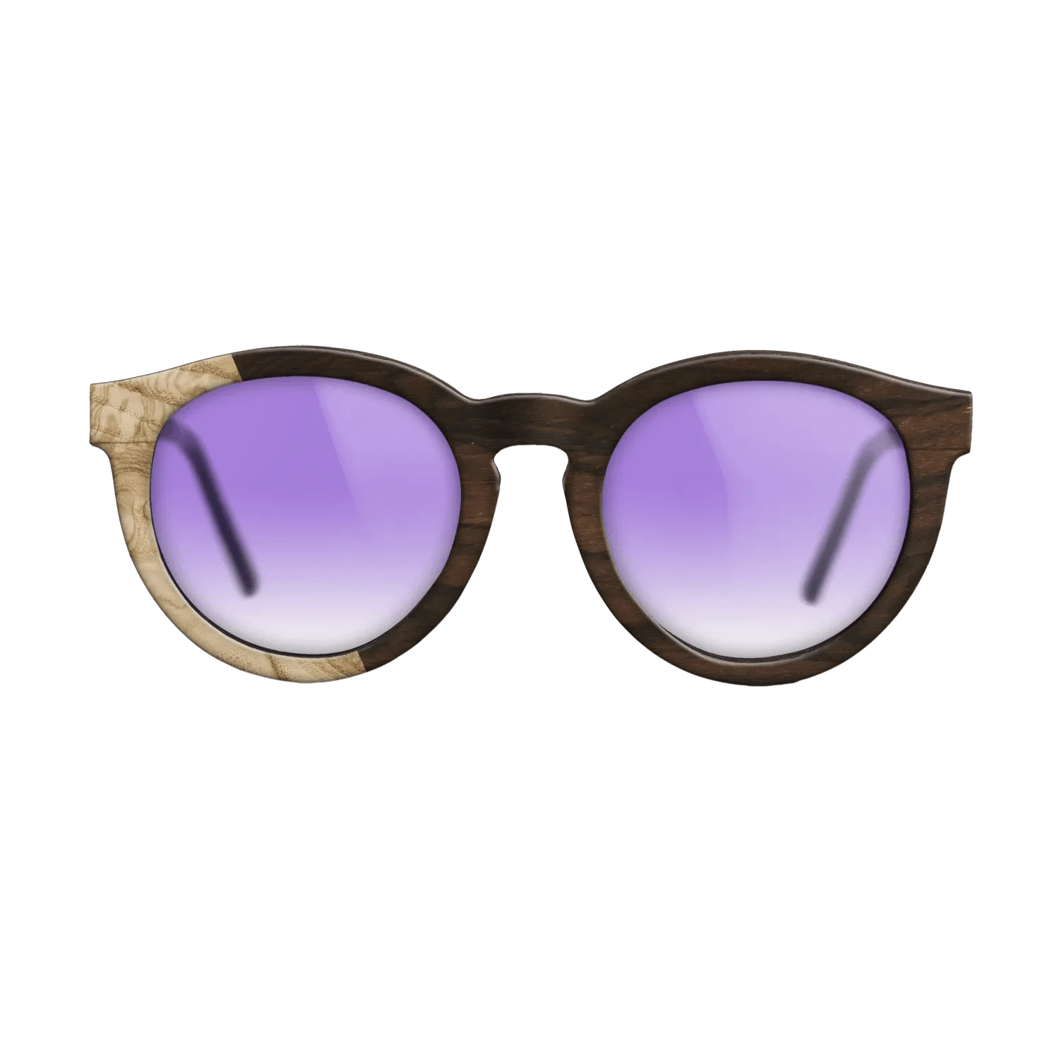 Ziricote Dark Quartered,Olive Burl: Bauhaus - The Rebel - Round - SIRIS wood optic