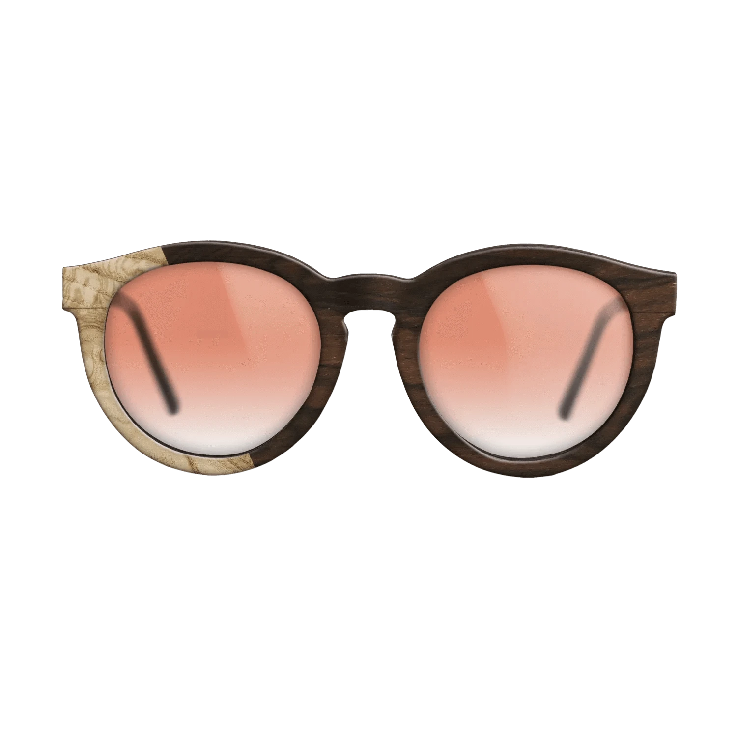 Ziricote Dark Quartered,Olive Burl: Bauhaus - The Rebel - Round - SIRIS wood optic