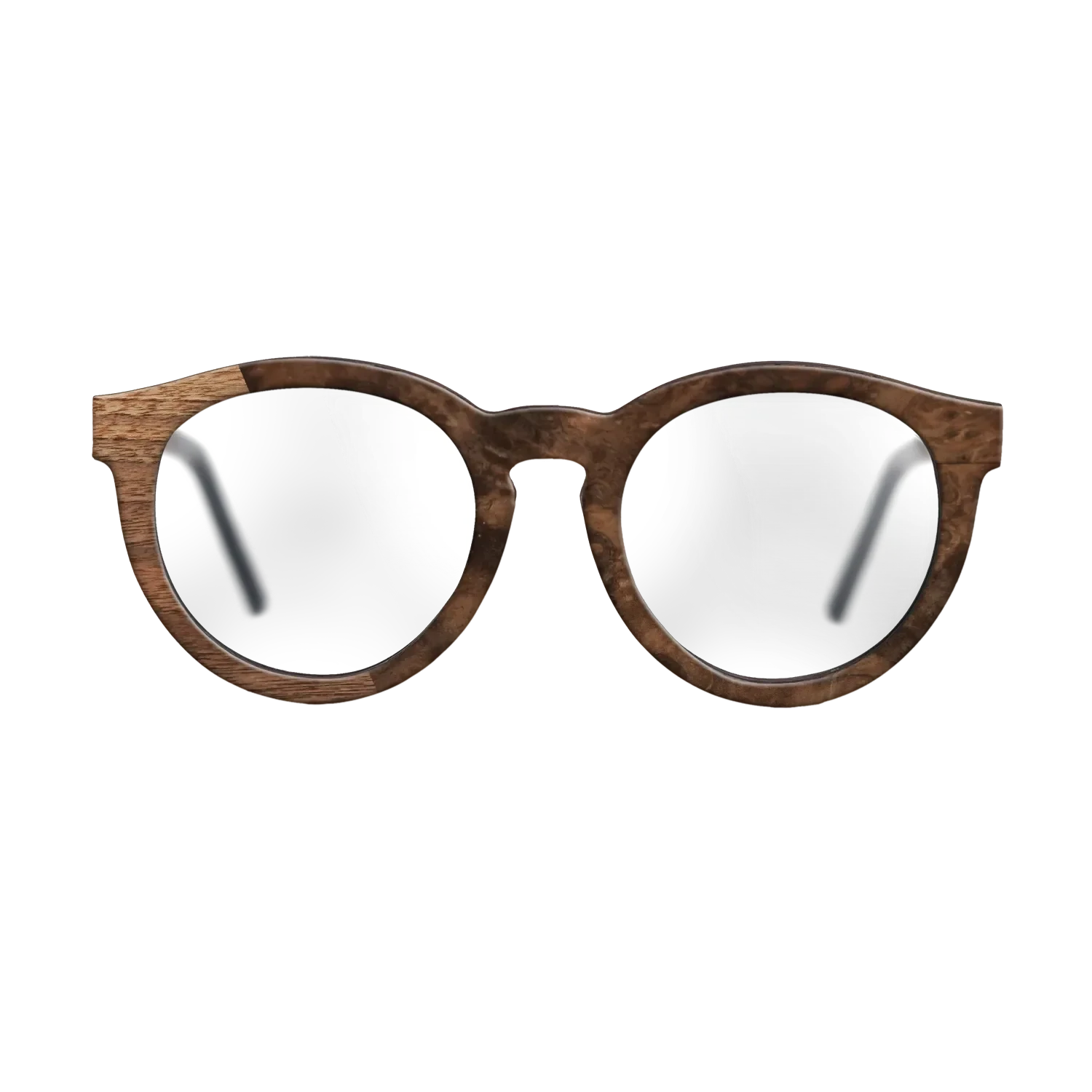 Walnut Claro Light,Walnut Burl: Bauhaus - The Rebel - Round - SIRIS wood optic