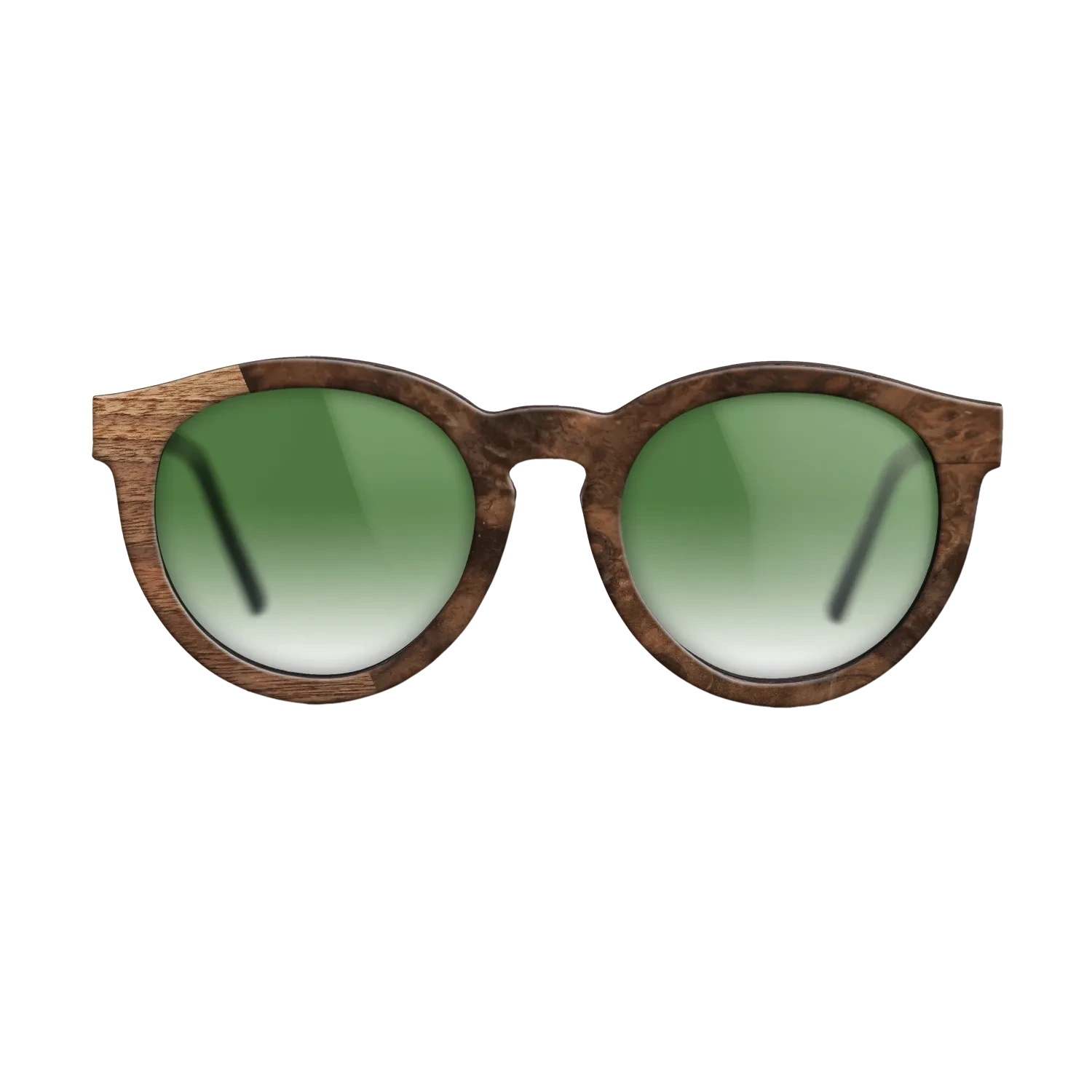 Walnut Claro Light,Walnut Burl: Bauhaus - The Rebel - Round - SIRIS wood optic