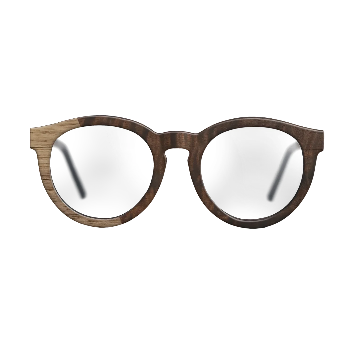 Walnut: Straight Grain,Fumed Eucalyptus: Bauhaus - The Rebel - Round - 1354 - SIRIS wood optic