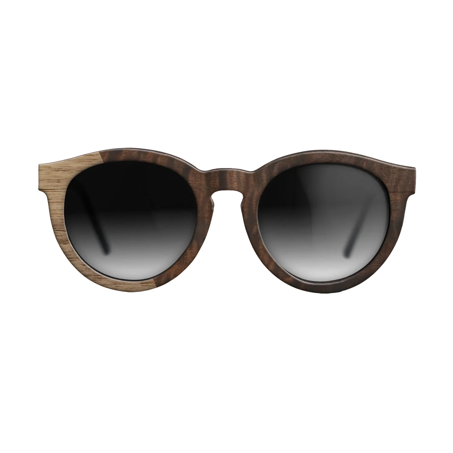 Walnut: Straight Grain,Fumed Eucalyptus: Bauhaus - The Rebel - Round - 1354 - SIRIS wood optic