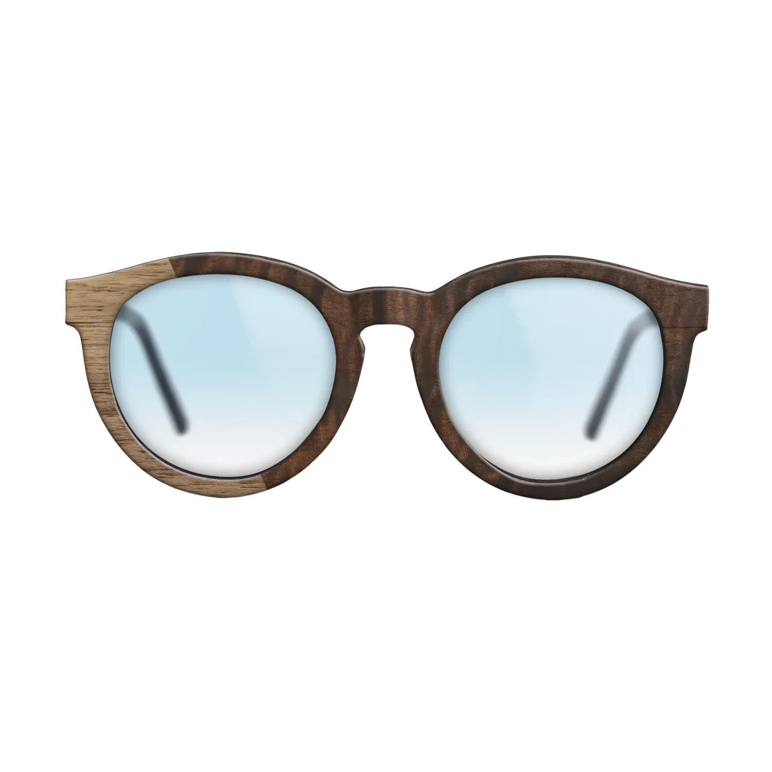 Walnut: Straight Grain,Fumed Eucalyptus: Bauhaus - The Rebel - Round - 1354 - SIRIS wood optic