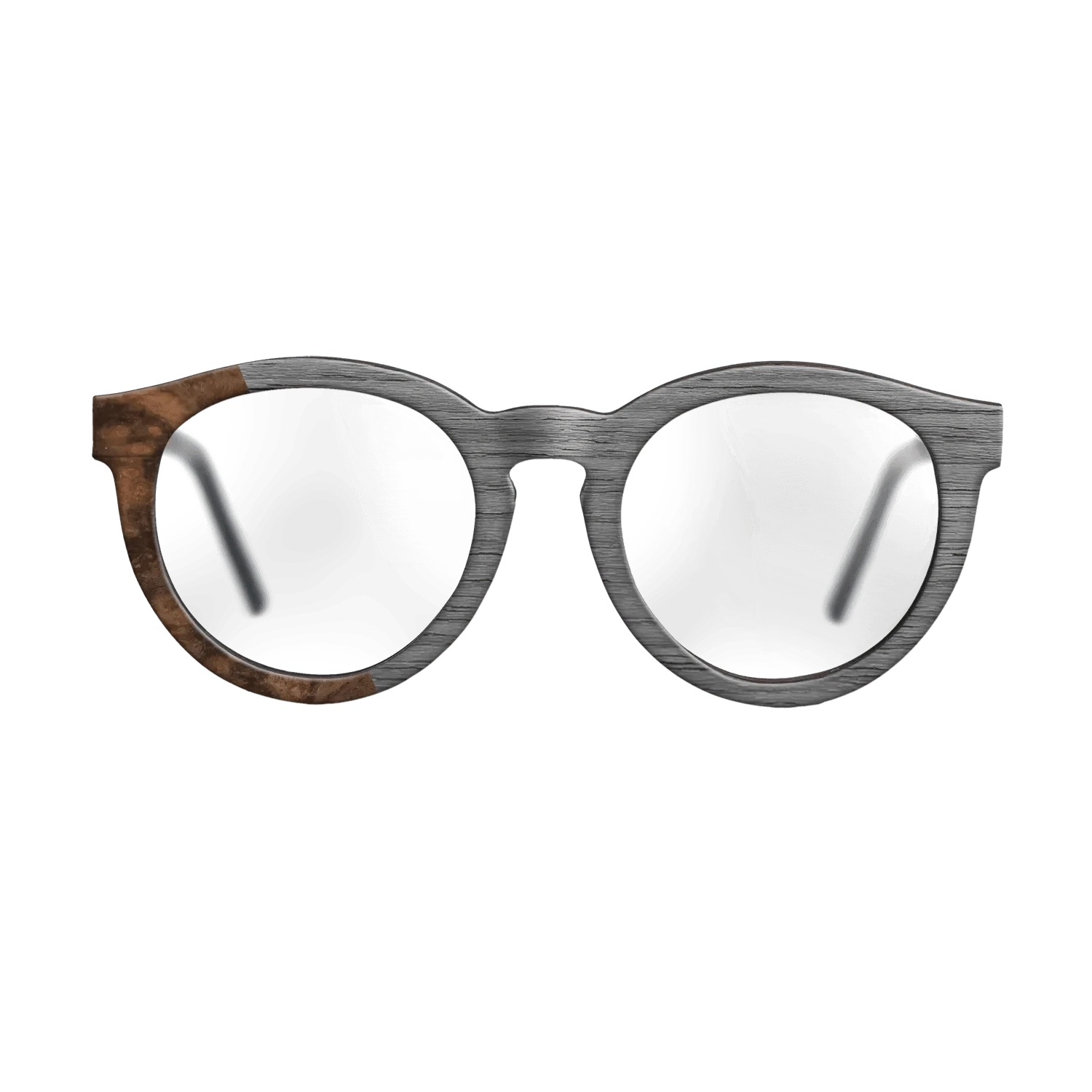 Poplar Dyed: Grey,Walnut Burl: Bauhaus - The Rebel - Round - 700 - SIRIS wood optic