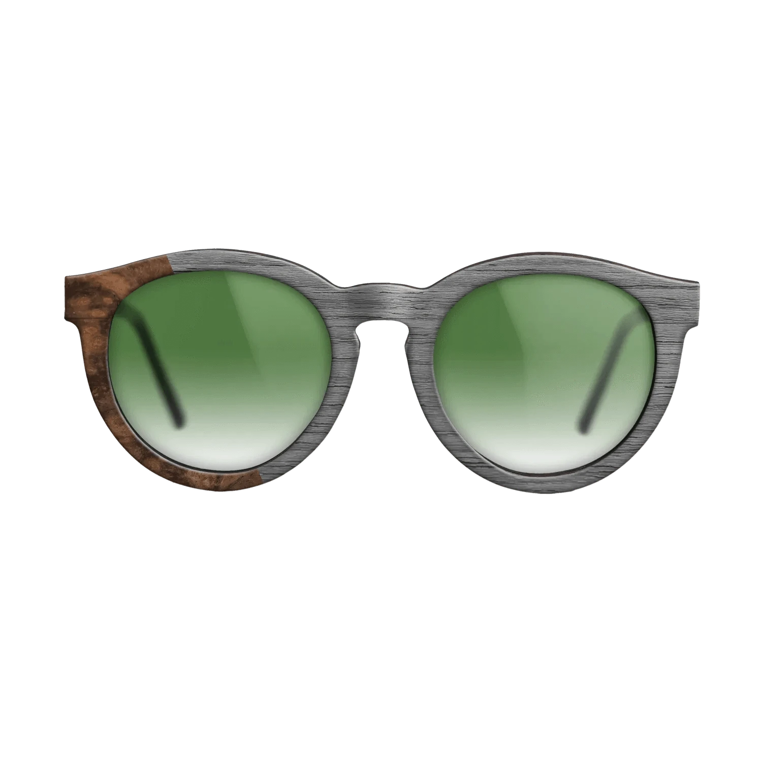 Poplar Dyed: Grey,Walnut Burl: Bauhaus - The Rebel - Round - 700 - SIRIS wood optic