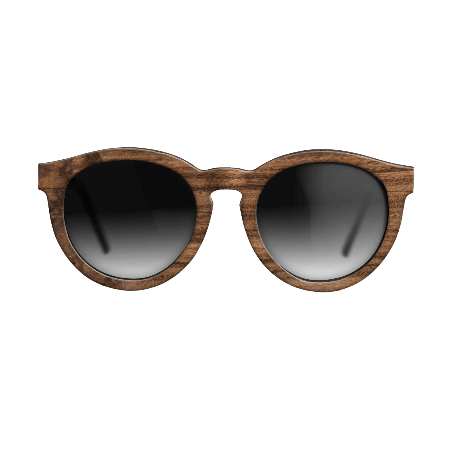 Walnut Burl,Santos Rosewood Dark: Bauhaus - The Rebel - Round - SIRIS wood optic