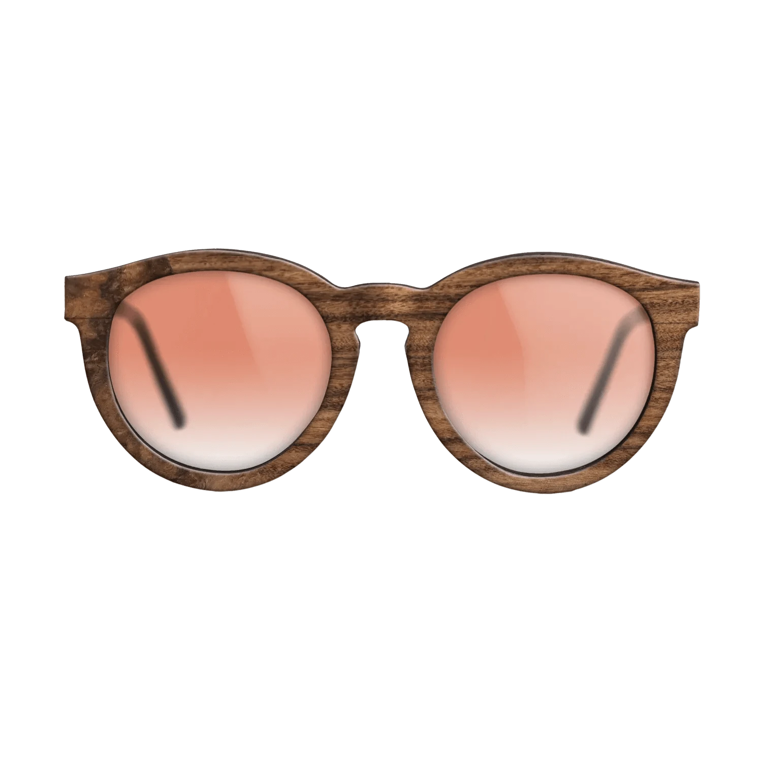 Walnut Burl,Santos Rosewood Dark: Bauhaus - The Rebel - Round - SIRIS wood optic