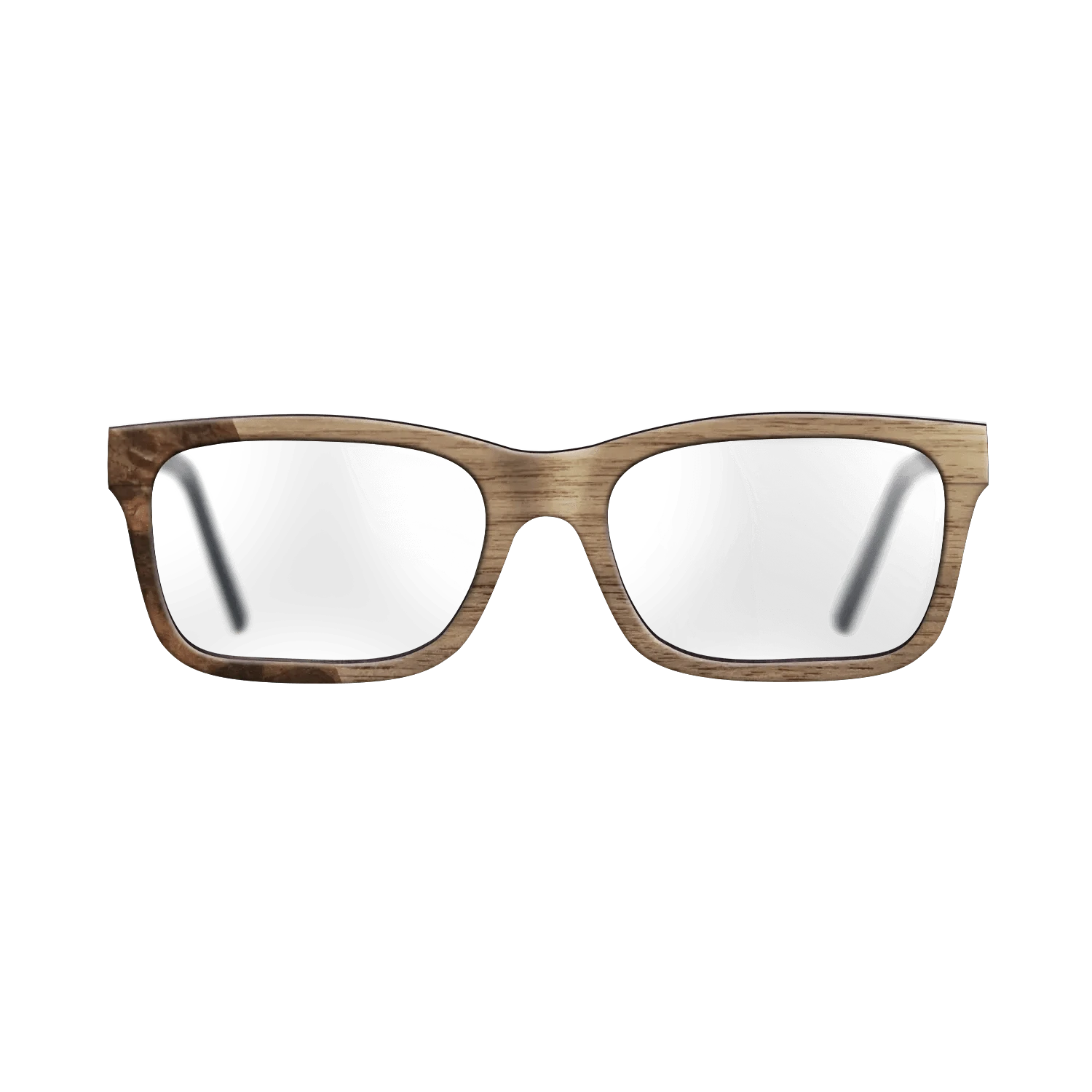 Walnut: Straight Grain,Walnut Burl: Bauhaus - The Sage - Rectangle - 1873 - SIRIS wood optic