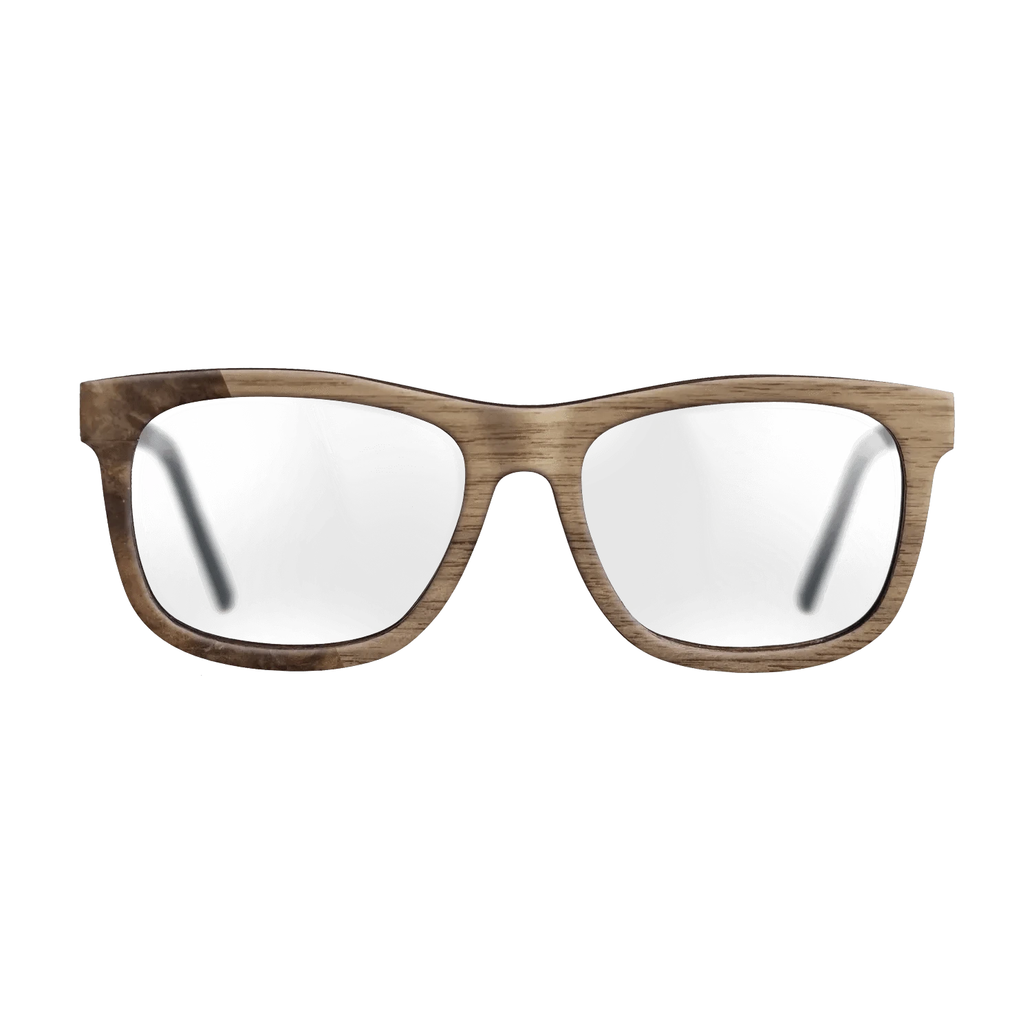 Walnut: Straight Grain,Walnut Burl: Bauhaus - The Hero - Square - 1873 - SIRIS wood optic