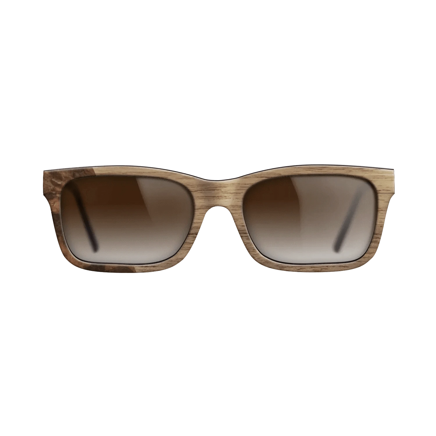 Walnut: Straight Grain,Walnut Burl: Bauhaus - The Sage - Rectangle - 1873 - SIRIS wood optic