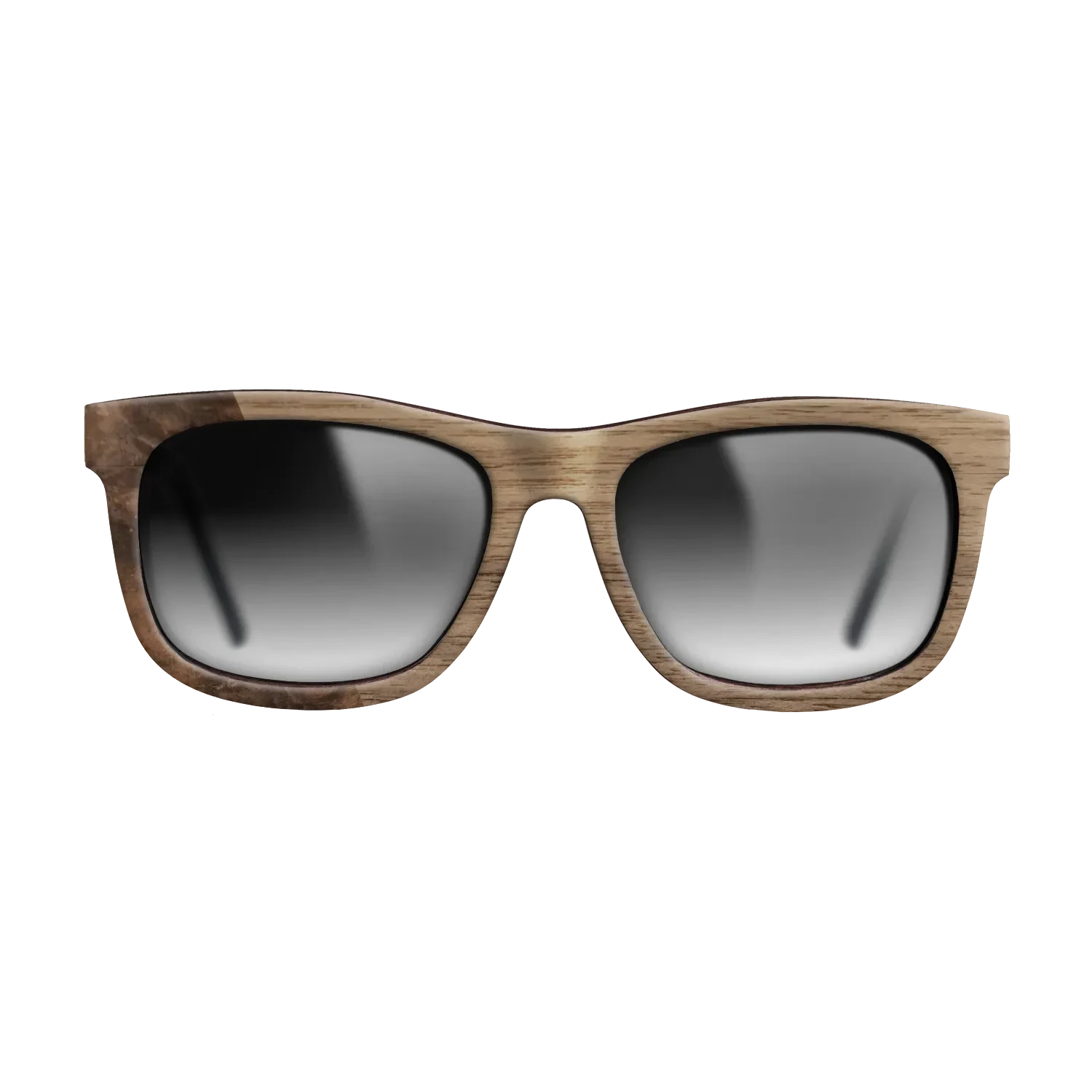 Walnut: Straight Grain,Walnut Burl: Bauhaus - The Hero - Square - 1873 - SIRIS wood optic