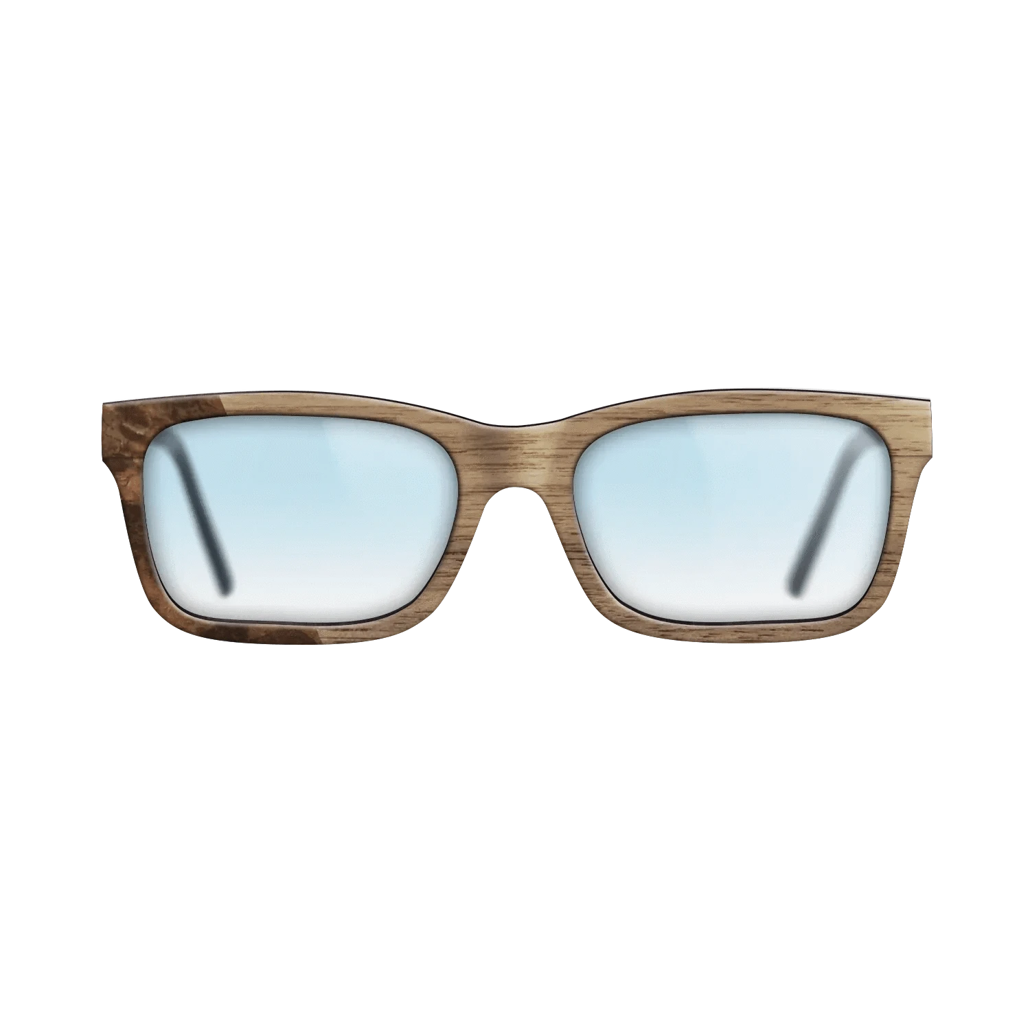 Walnut: Straight Grain,Walnut Burl: Bauhaus - The Sage - Rectangle - 1873 - SIRIS wood optic