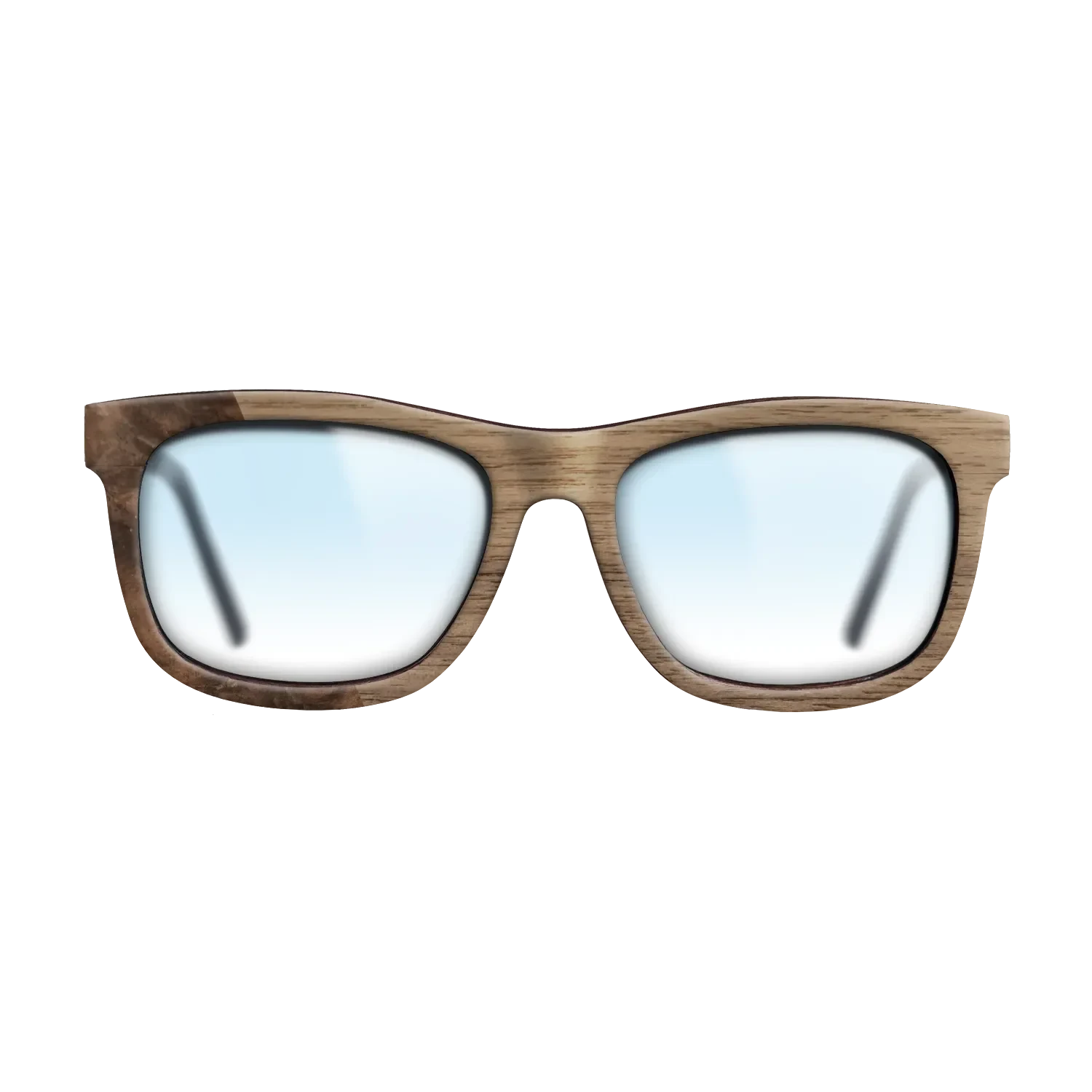 Walnut: Straight Grain,Walnut Burl: Bauhaus - The Hero - Square - 1873 - SIRIS wood optic