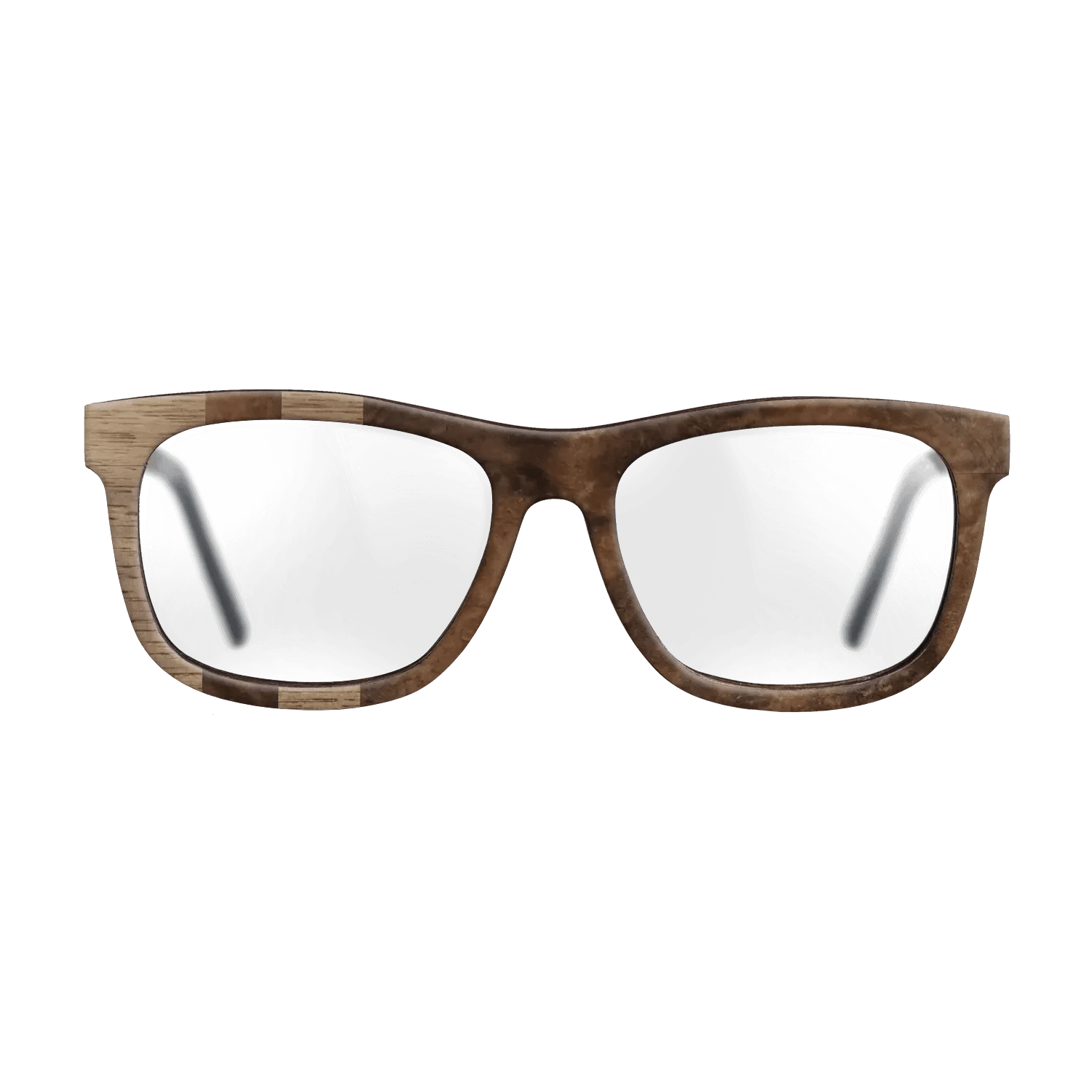 Walnut: Straight Grain,Walnut Burl: Splice - The Hero - Square - 1136 - SIRIS wood optic