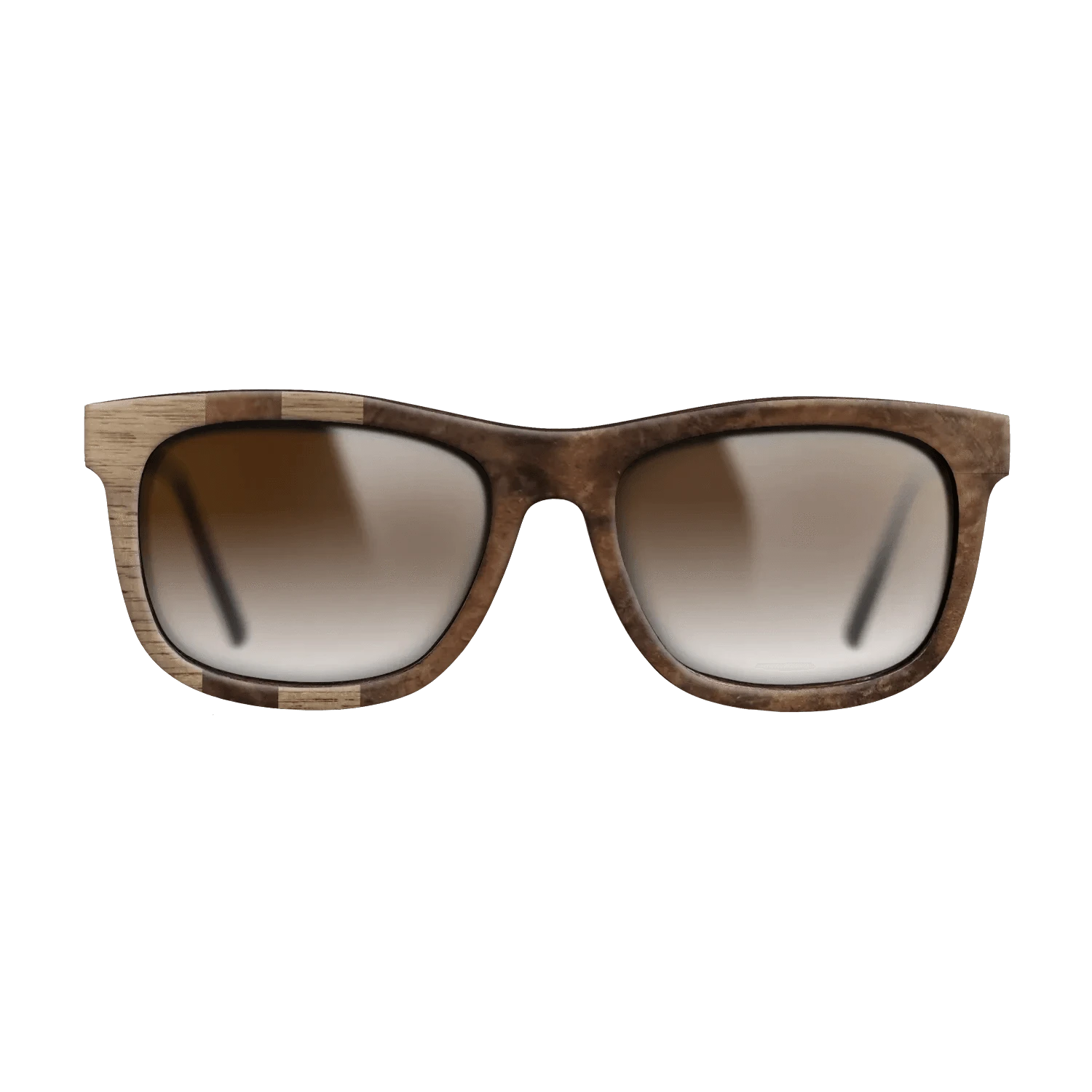 Walnut: Straight Grain,Walnut Burl: Splice - The Hero - Square - 1136 - SIRIS wood optic