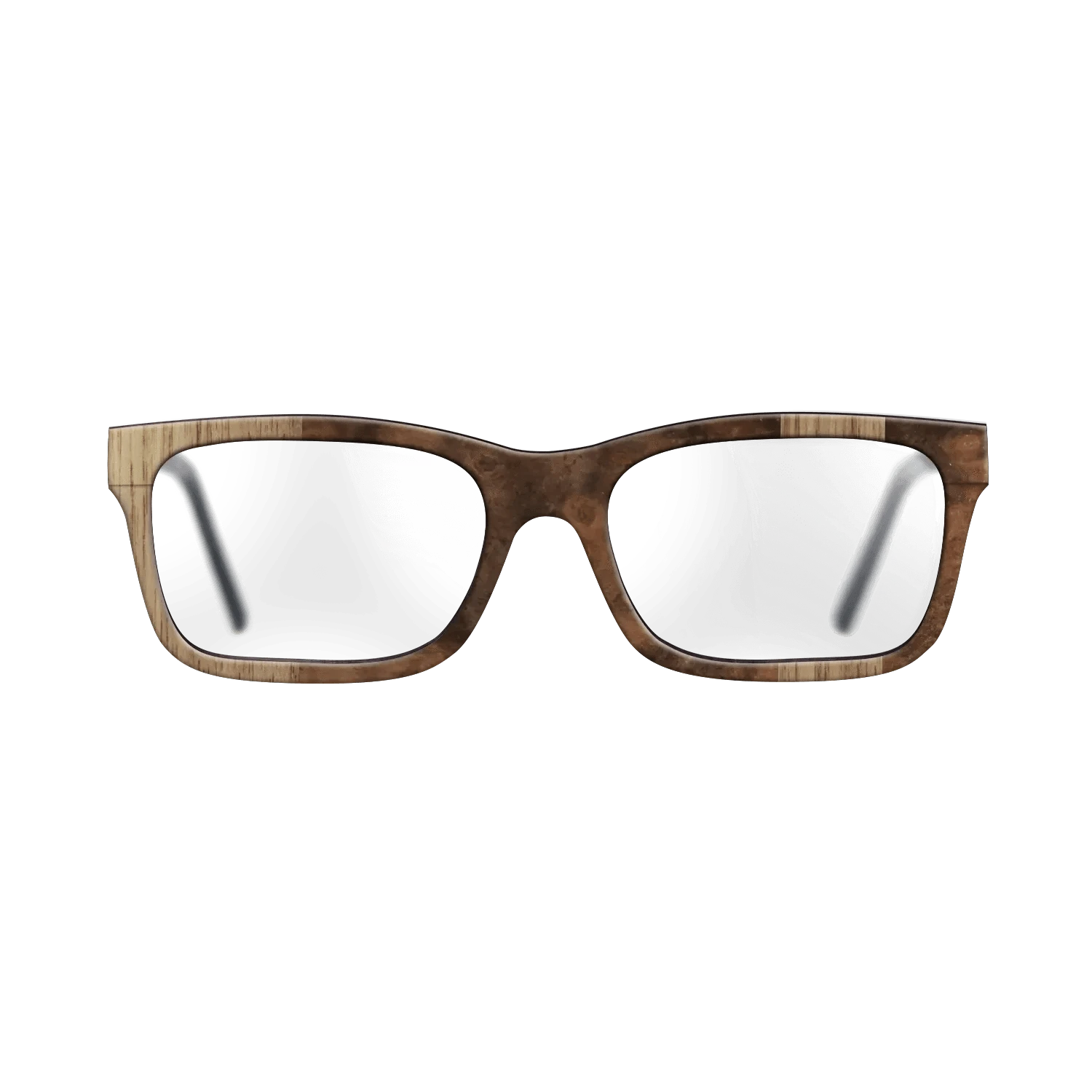 Walnut: Straight Grain,Walnut Burl: Splice - The Sage - Rectangle - 730 - SIRIS wood optic