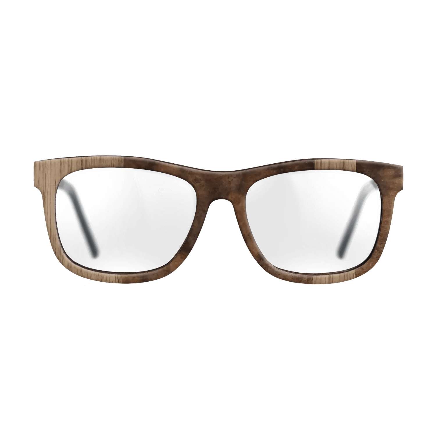 Walnut: Straight Grain,Walnut Burl: Splice - The Hero - Square - 730 - SIRIS wood optic