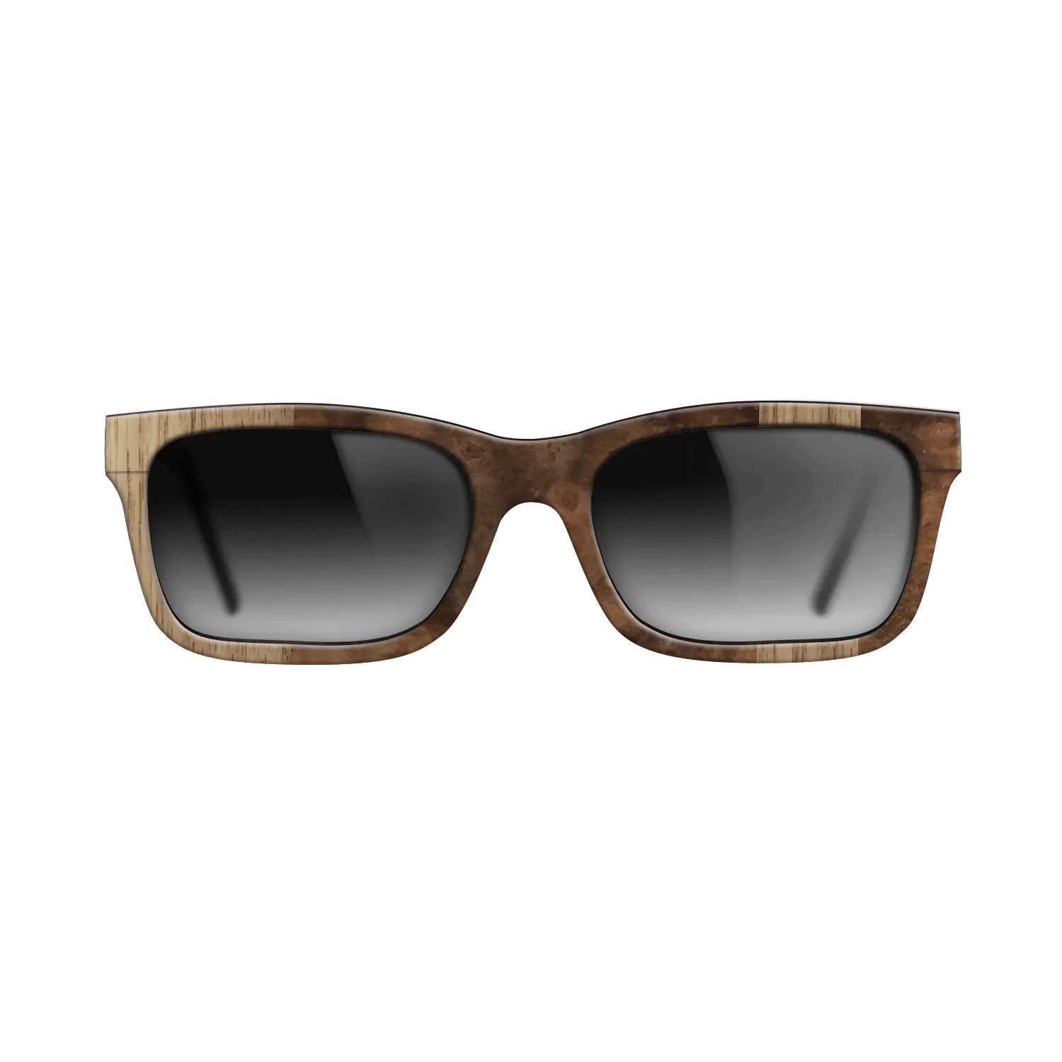 Walnut: Straight Grain,Walnut Burl: Splice - The Sage - Rectangle - 730 - SIRIS wood optic