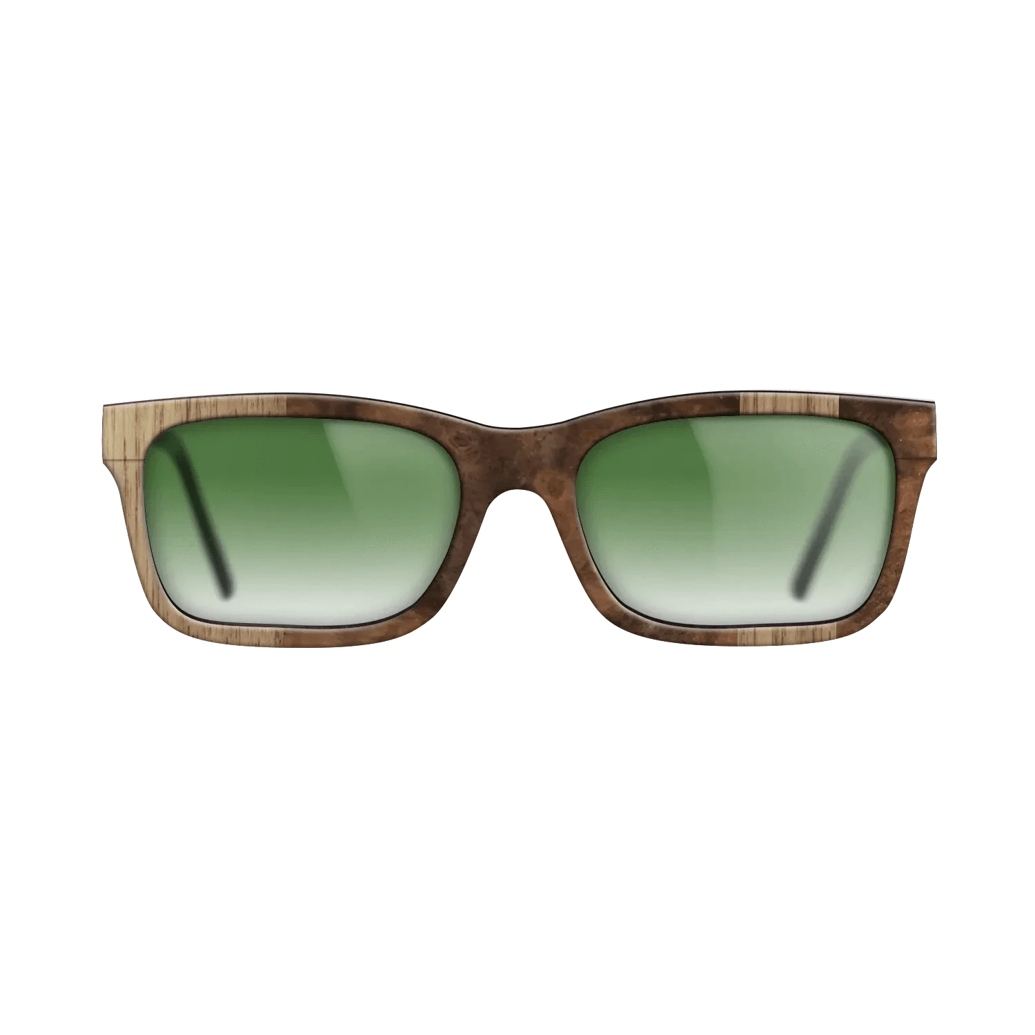 Walnut: Straight Grain,Walnut Burl: Splice - The Sage - Rectangle - 730 - SIRIS wood optic