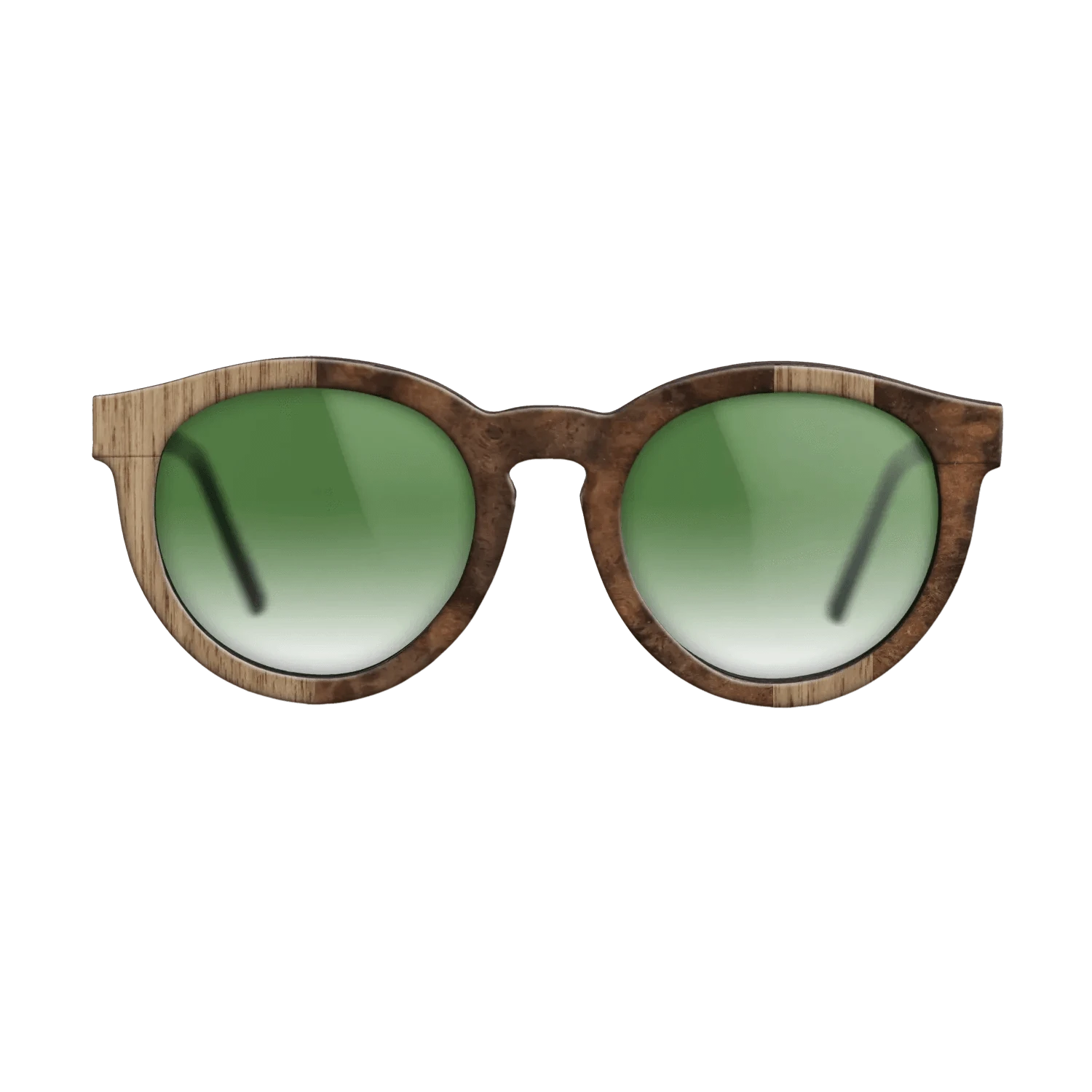 Walnut: Straight Grain,Walnut Burl: Splice - The Rebel - Round - 730 - SIRIS wood optic