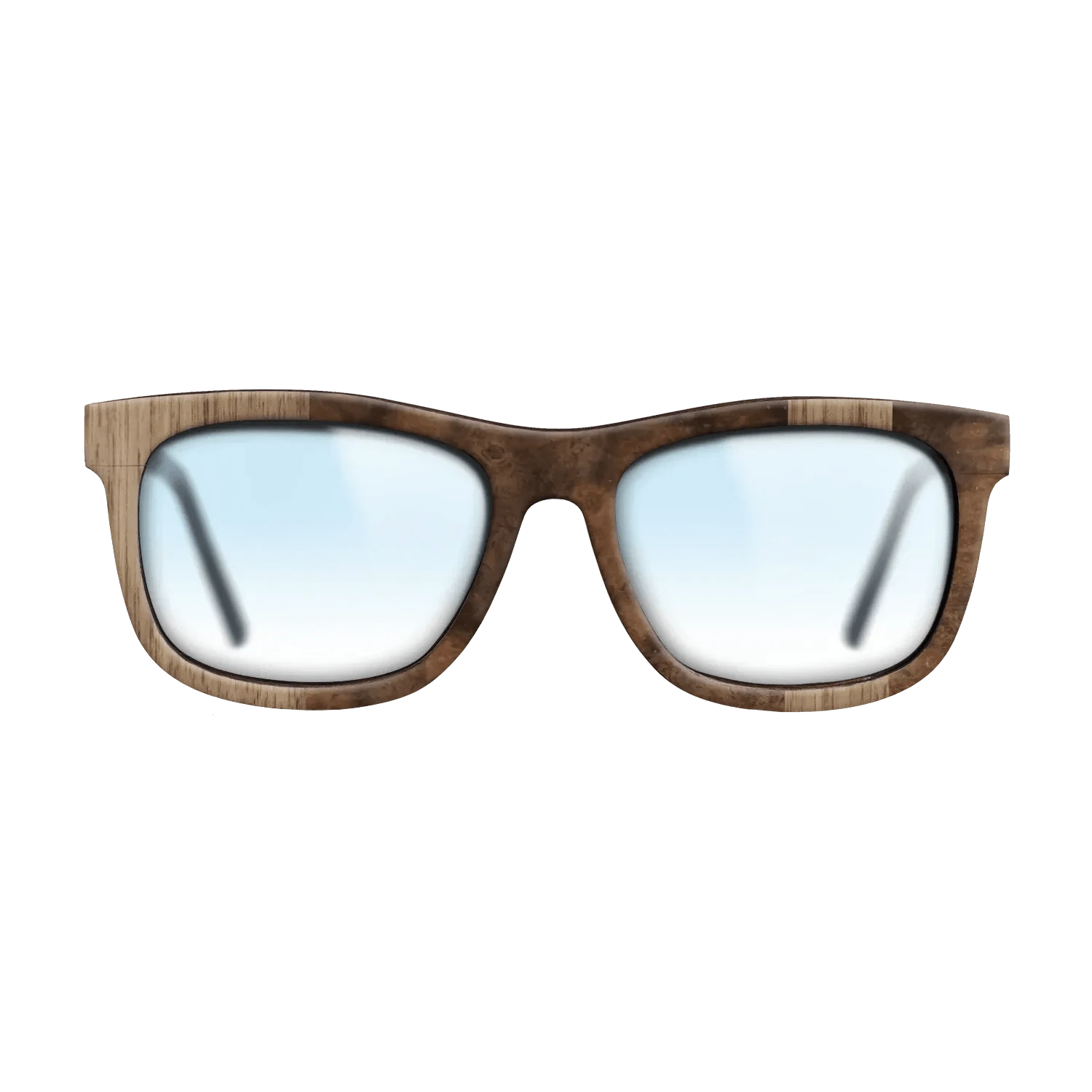 Walnut: Straight Grain,Walnut Burl: Splice - The Hero - Square - 730 - SIRIS wood optic