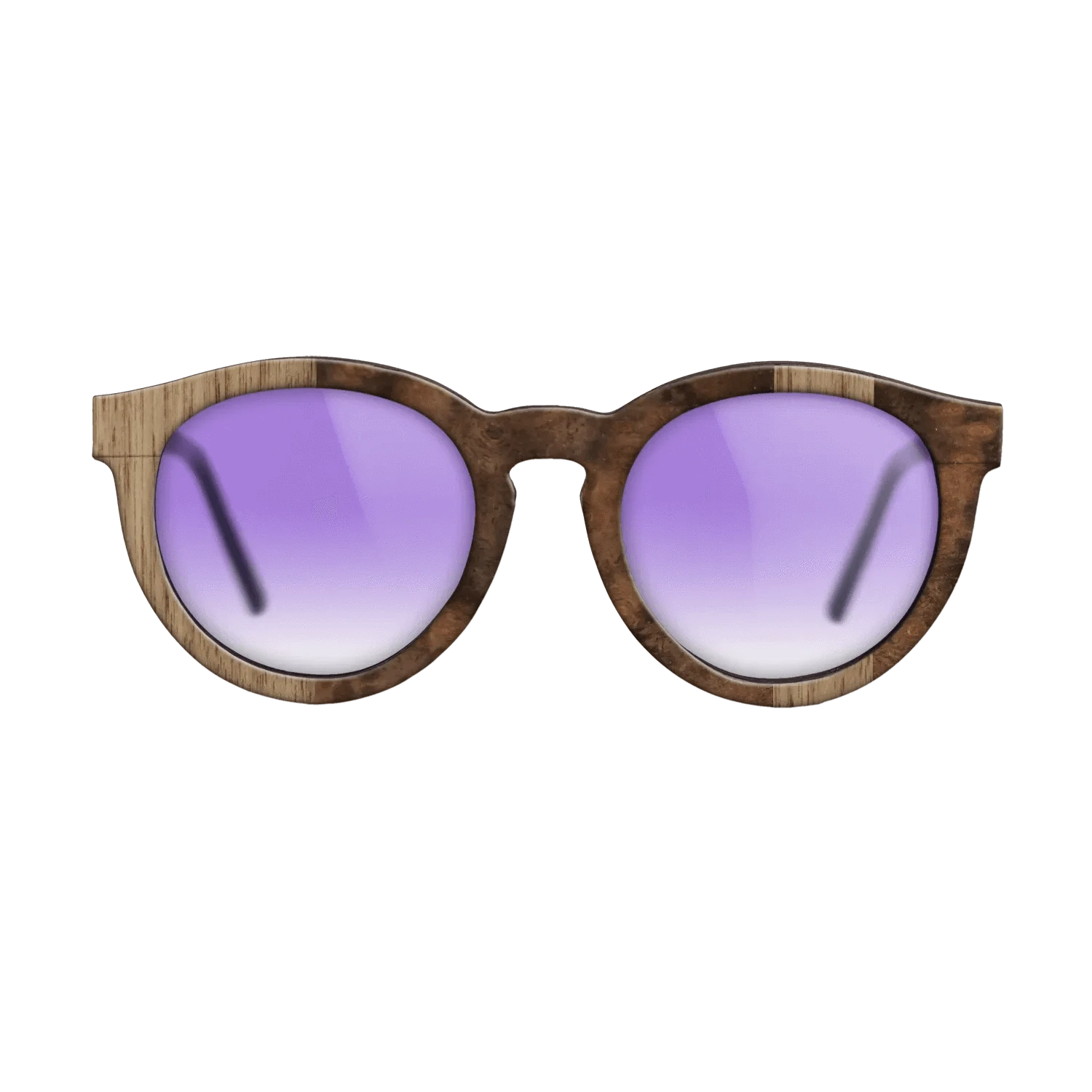 Walnut: Straight Grain,Walnut Burl: Splice - The Rebel - Round - 730 - SIRIS wood optic