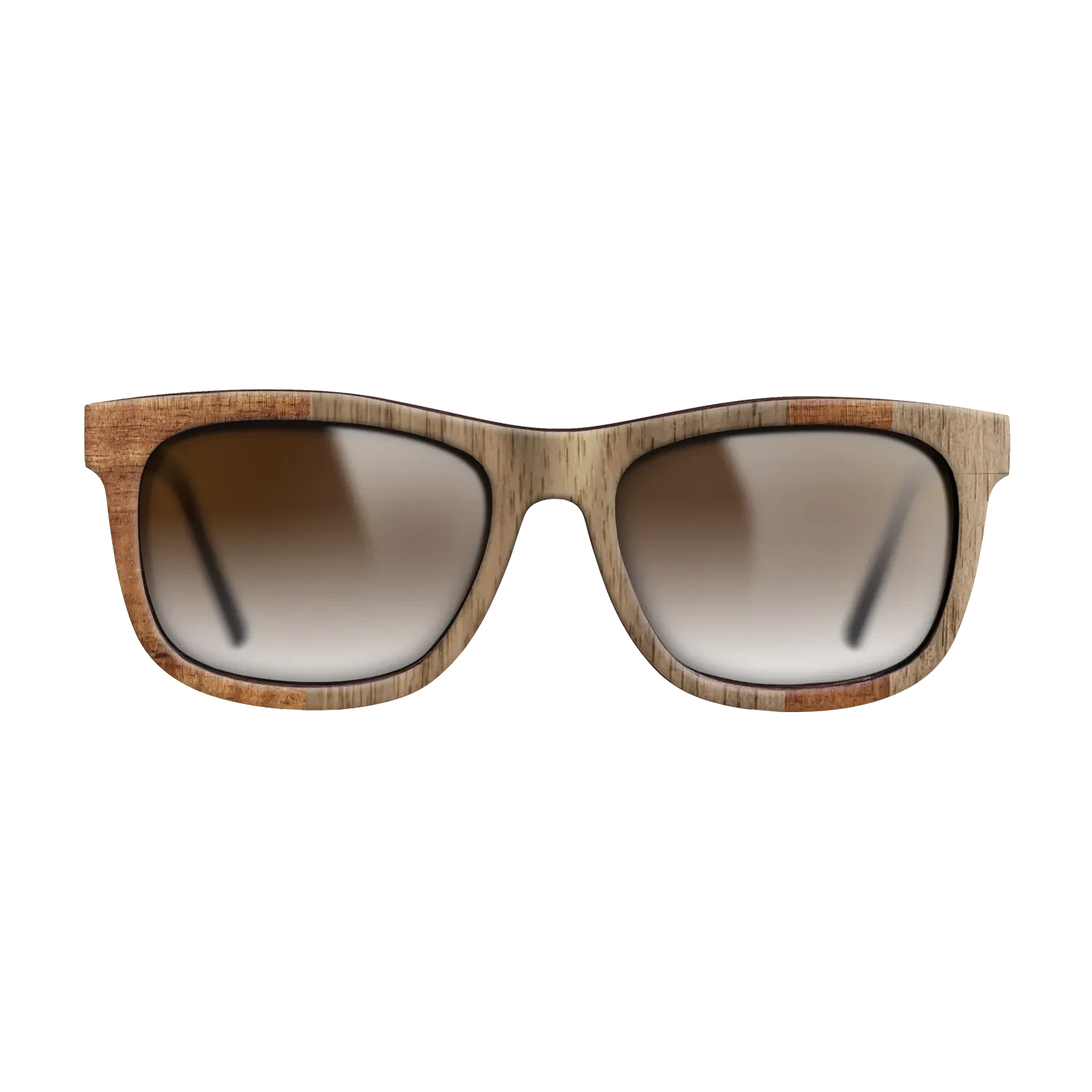 Koa,Walnut: Straight Grain: Splice - The Hero - Square - SIRIS wood optic