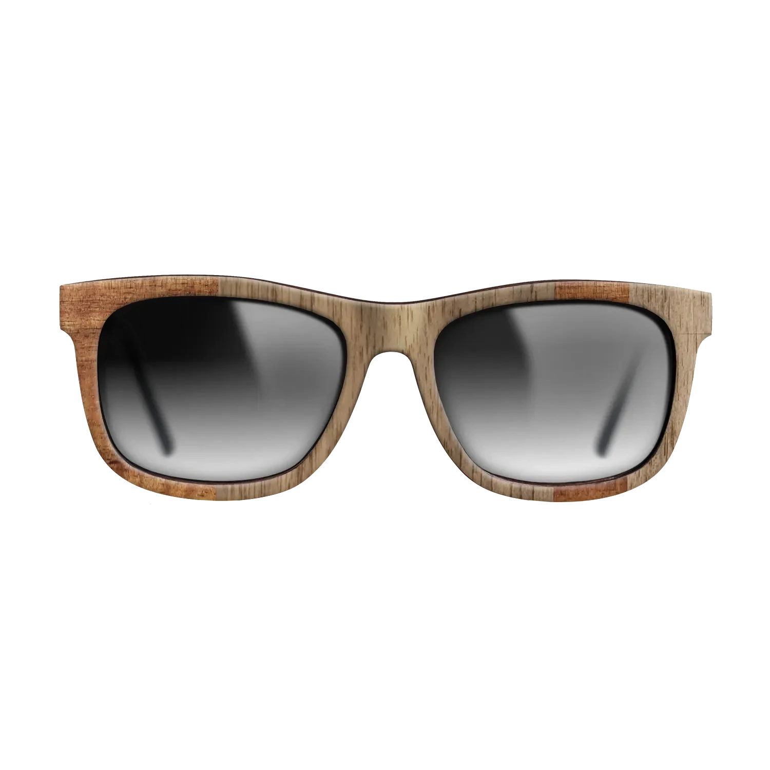 Koa,Walnut: Straight Grain: Splice - The Hero - Square - SIRIS wood optic