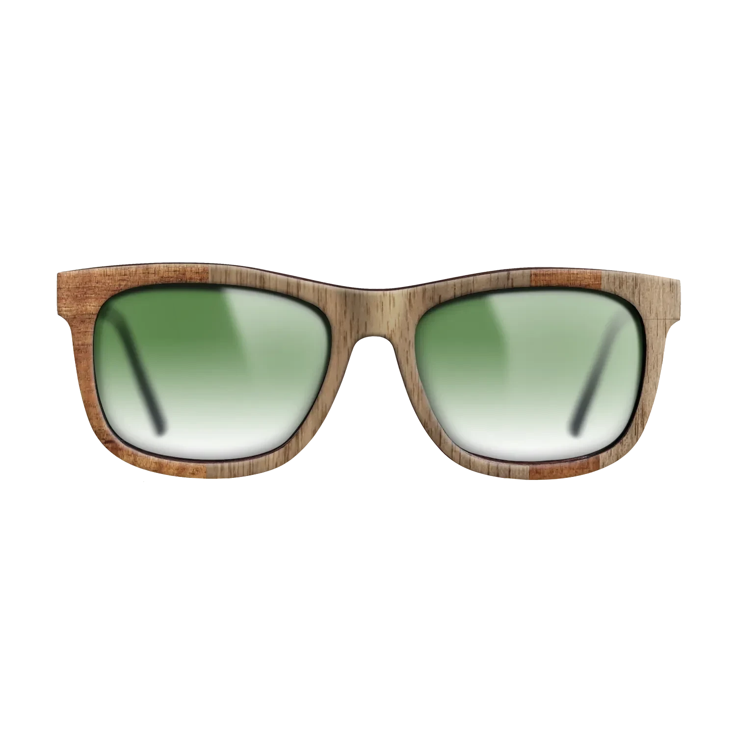 Koa,Walnut: Straight Grain: Splice - The Hero - Square - SIRIS wood optic