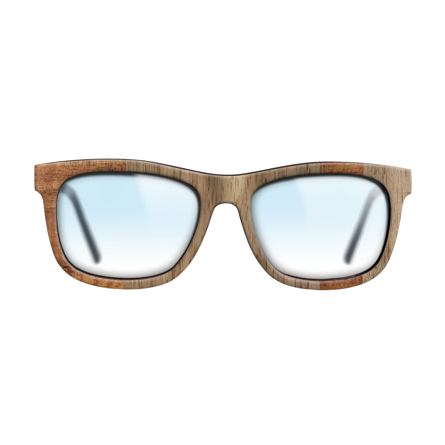 Koa,Walnut: Straight Grain: Splice - The Hero - Square - SIRIS wood optic