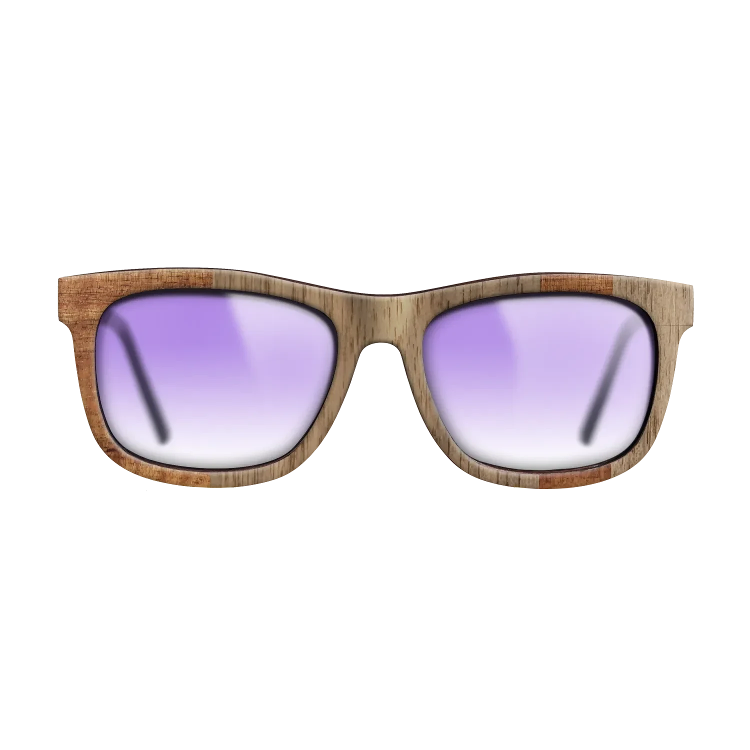 Koa,Walnut: Straight Grain: Splice - The Hero - Square - SIRIS wood optic