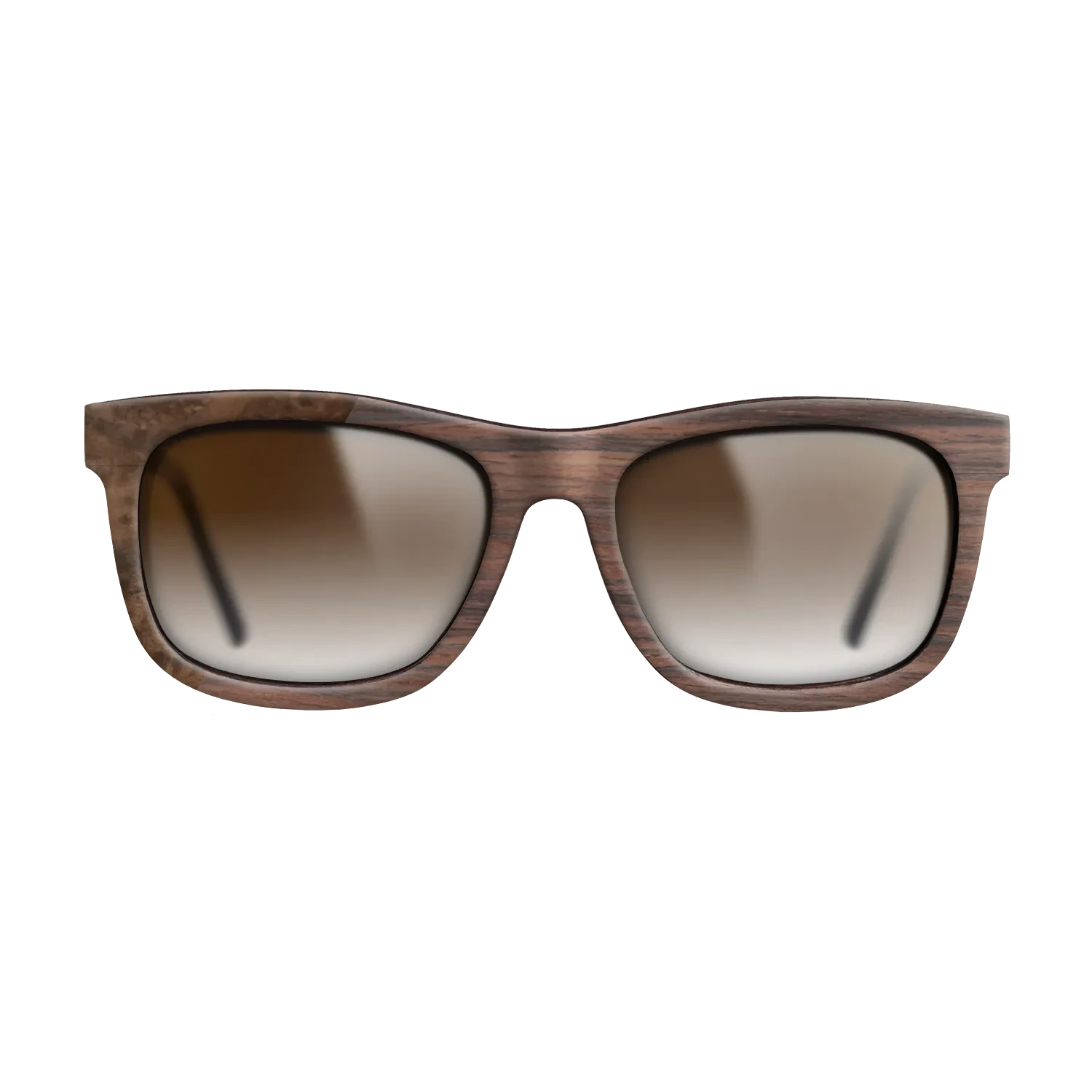 Rosewood Reconstituted,Walnut Burl: Binary - The Hero - Square - SIRIS wood optic