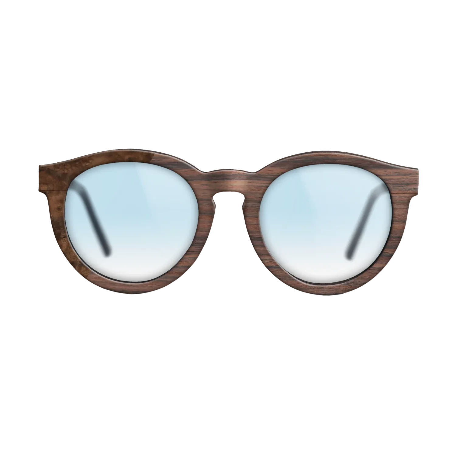 Rosewood Reconstituted,Walnut Burl: Binary - The Rebel - Round - SIRIS wood optic