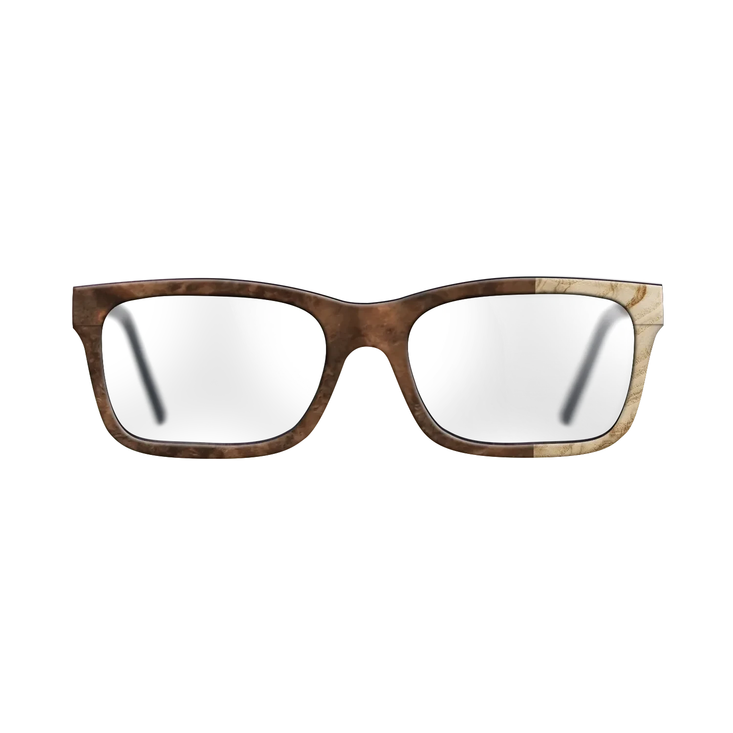 Walnut Burl,Olive Burl: Bauhaus - The Sage - Rectangle - SIRIS wood optic